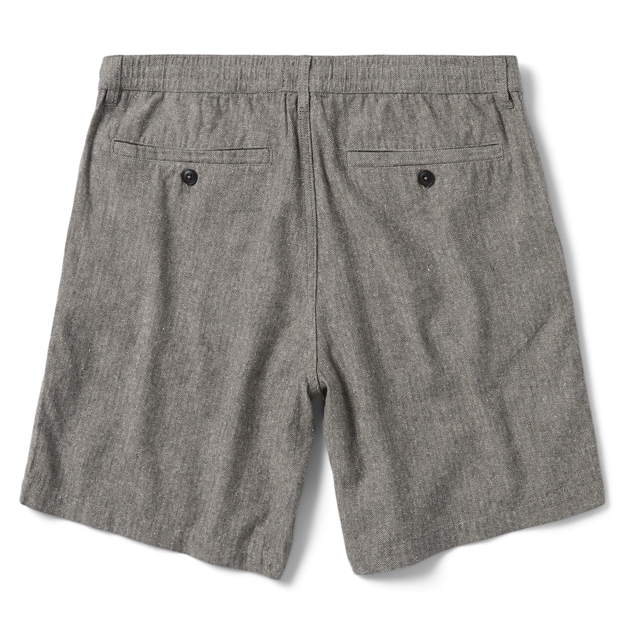 The Easy Short in Charcoal Herringbone - Image 5