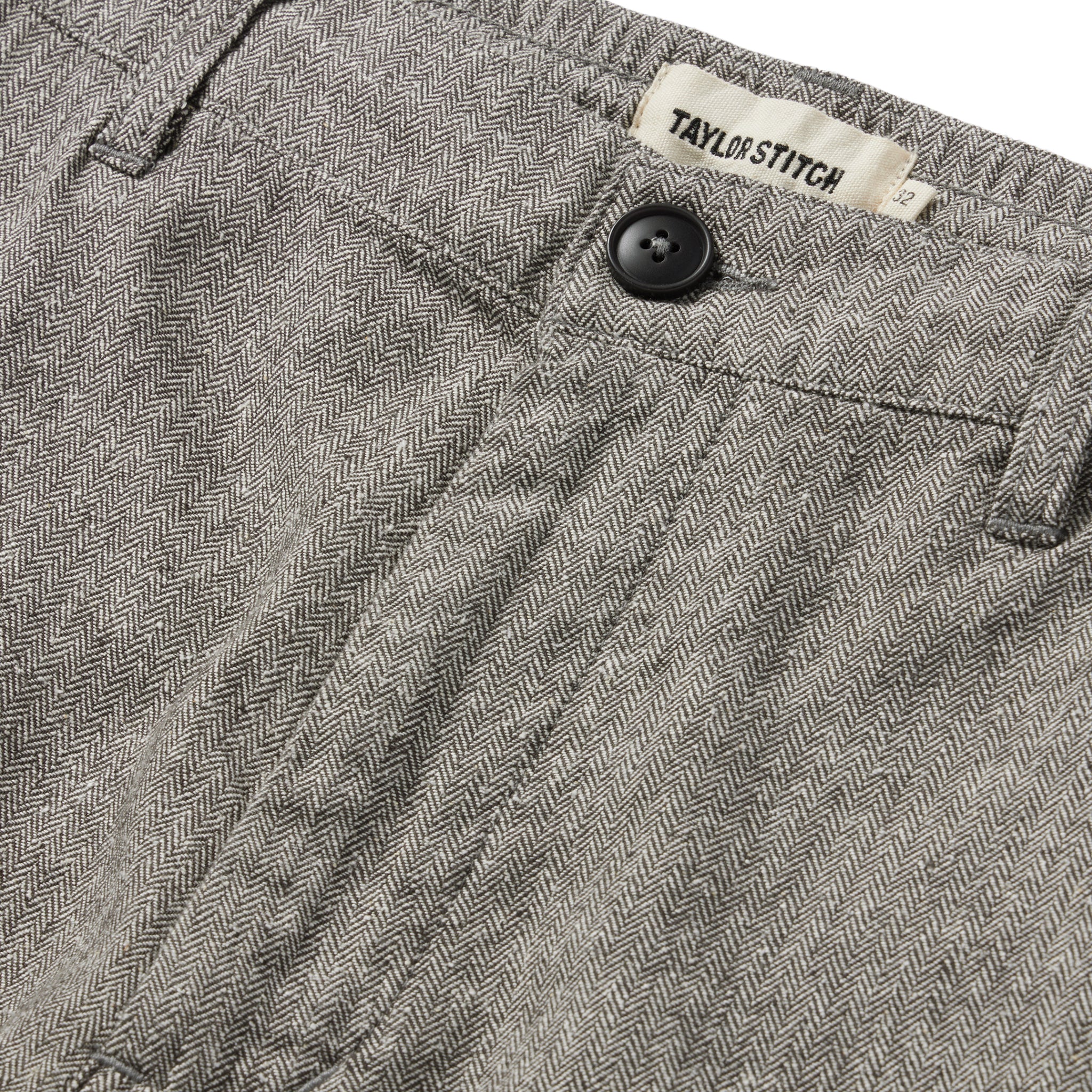 The Easy Short in Charcoal Herringbone - Image 7
