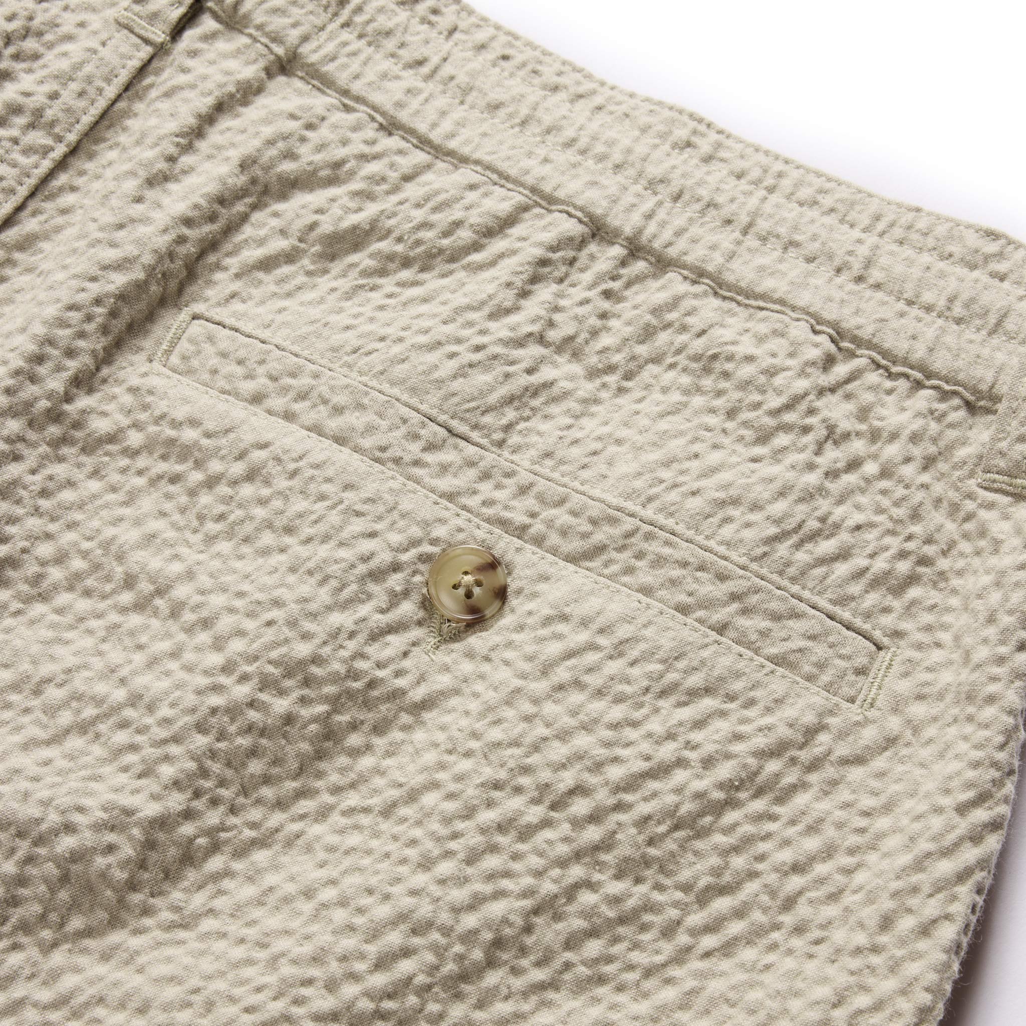 The Easy Short in Heather Eucalyptus Seersucker - Image 6