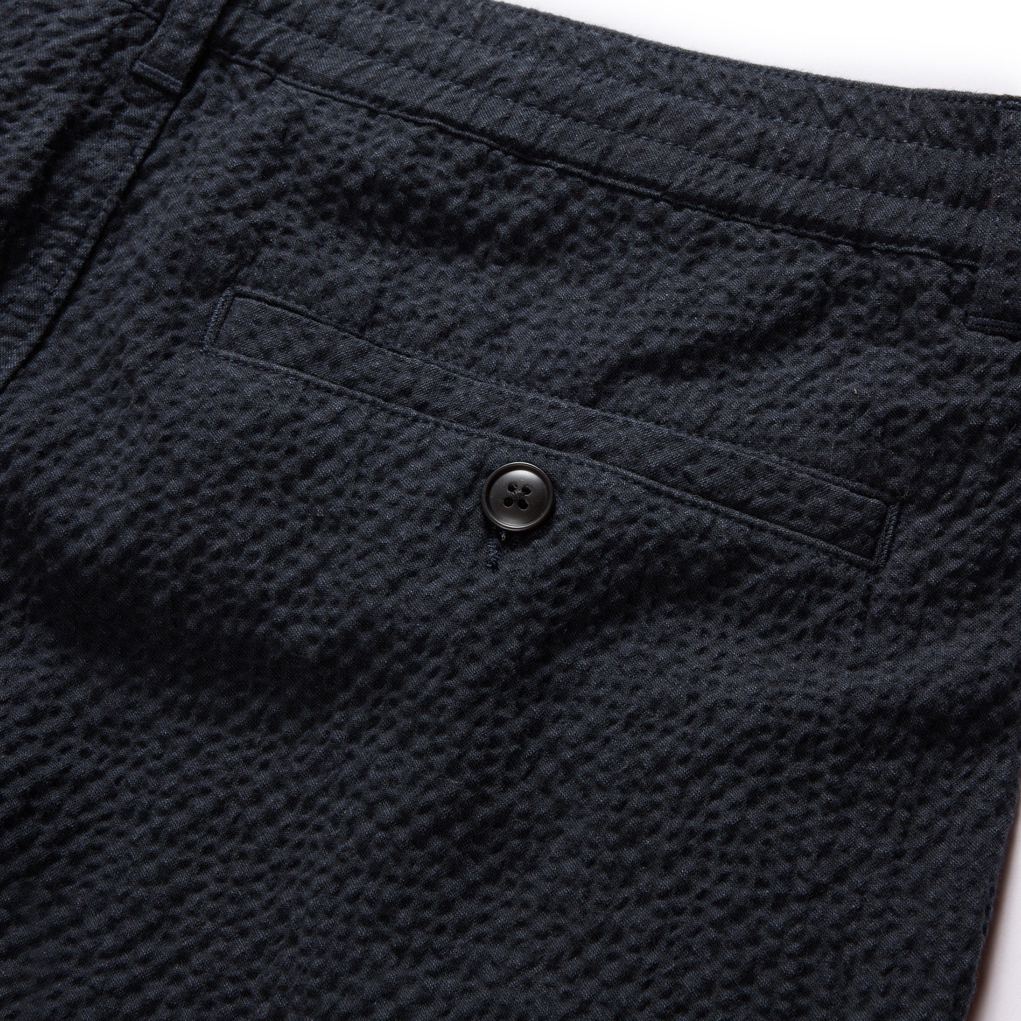 The Easy Short in Heather Navy Seersucker - Image 5