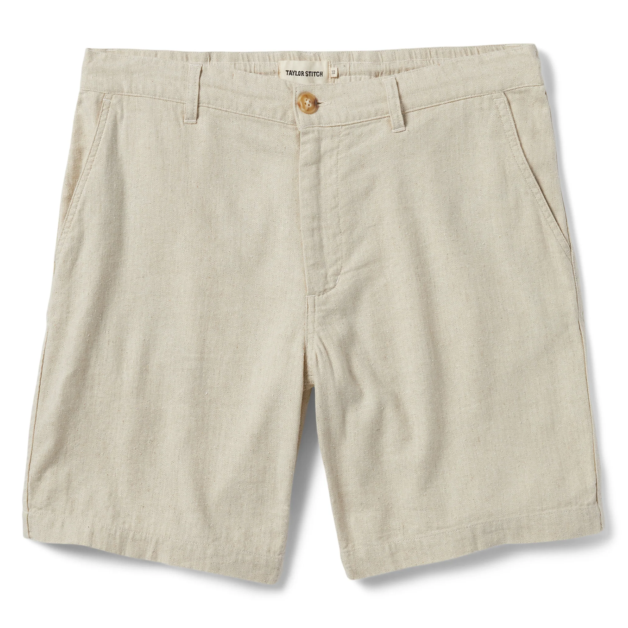 The Easy Short in Natural Herringbone