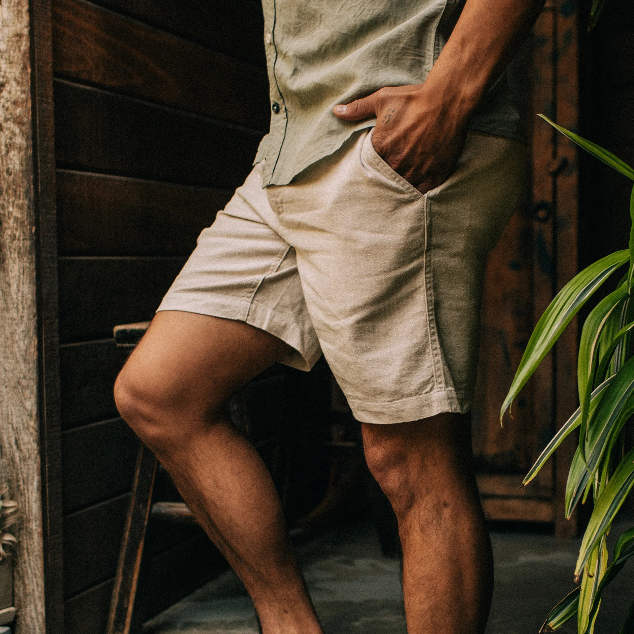 The Easy Short in Natural Herringbone - Image 2