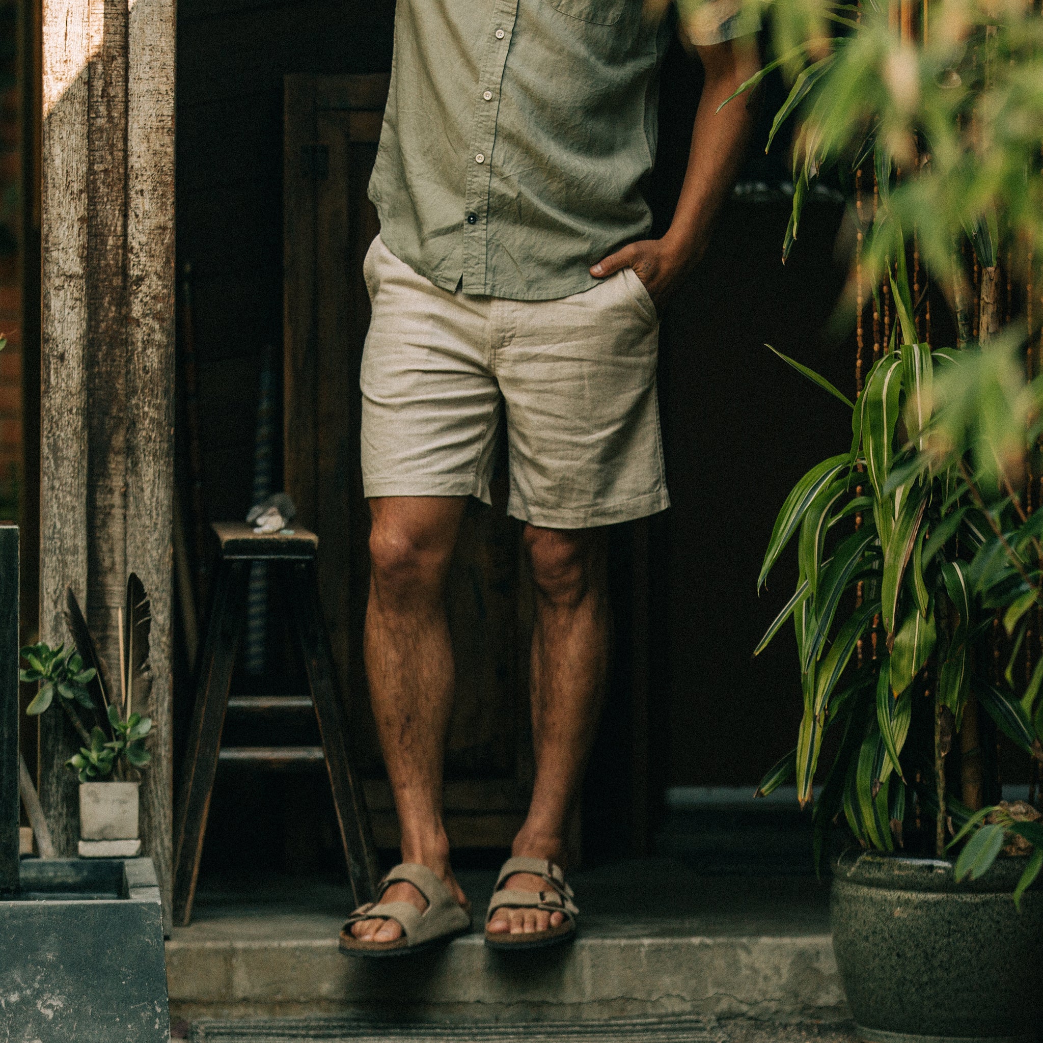 The Easy Short in Natural Herringbone - Image 3