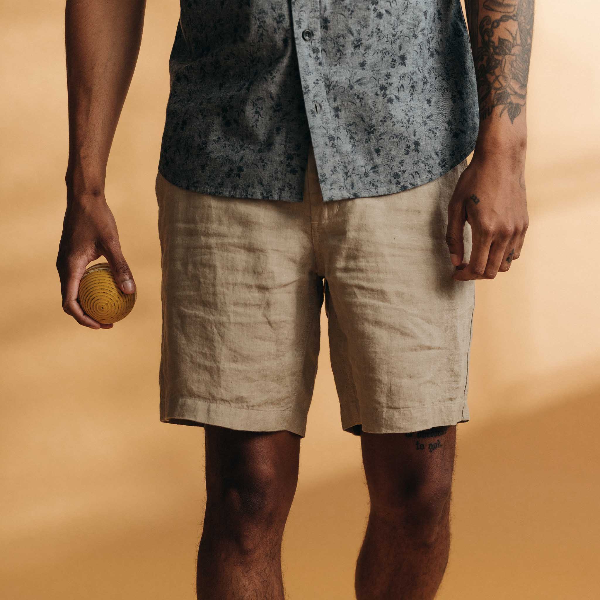 The Easy Short in Natural Linen - Image 2