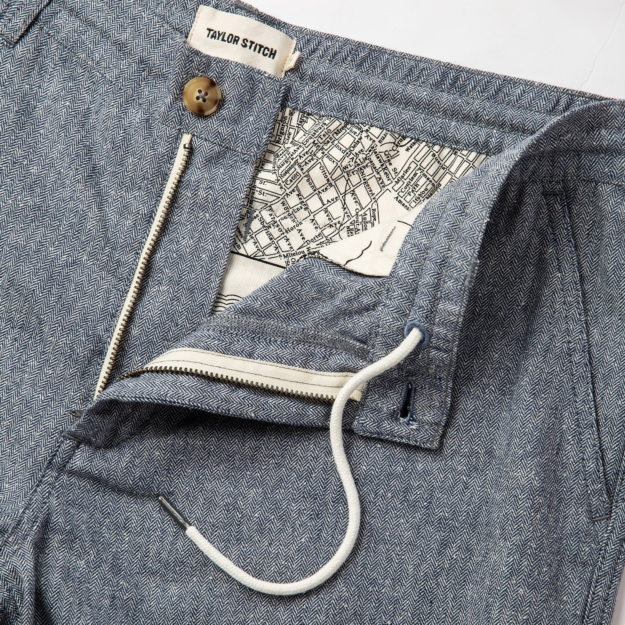 The Easy Short in Navy Herringbone - Image 6