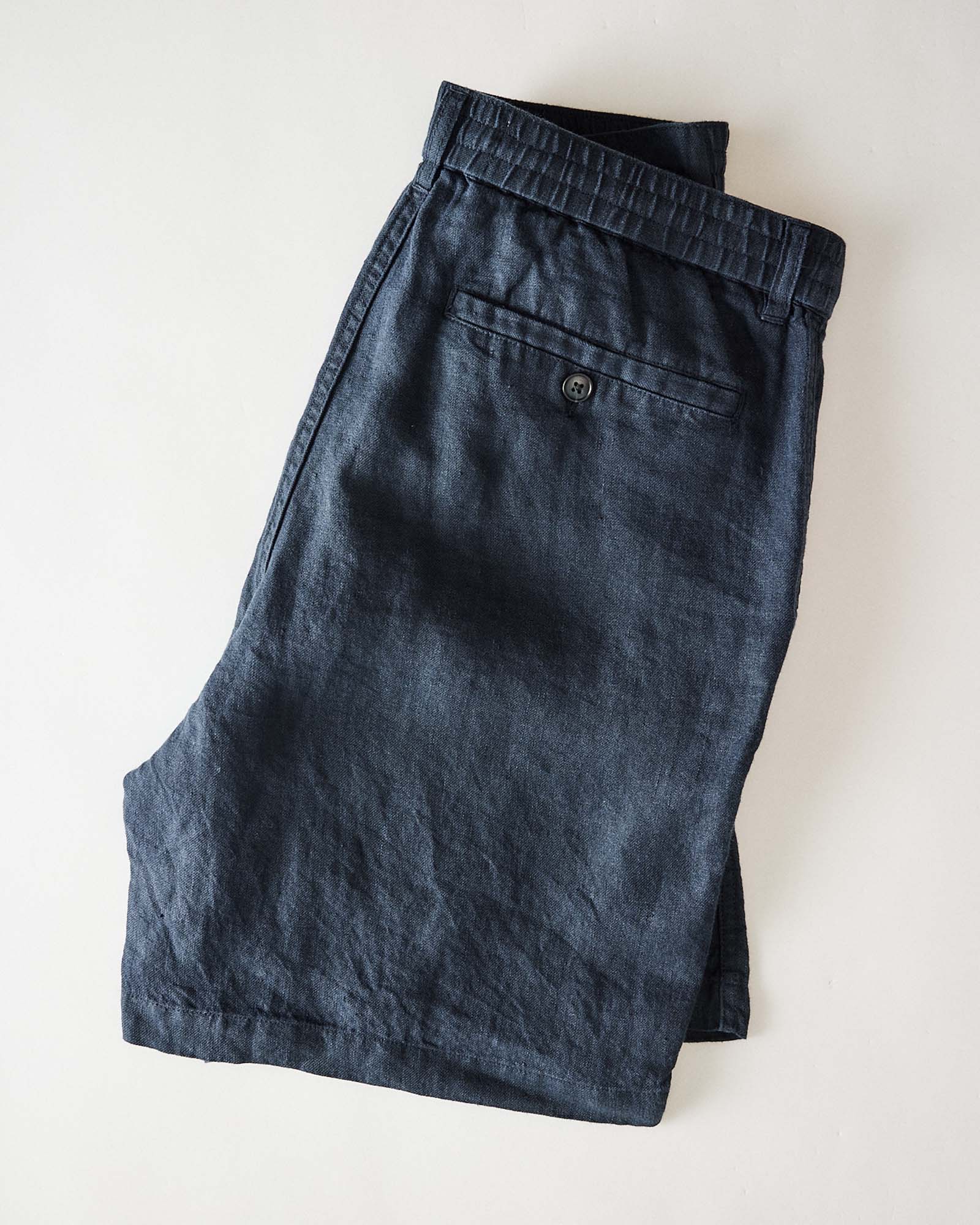 The Easy Short in Navy Linen - Image 5