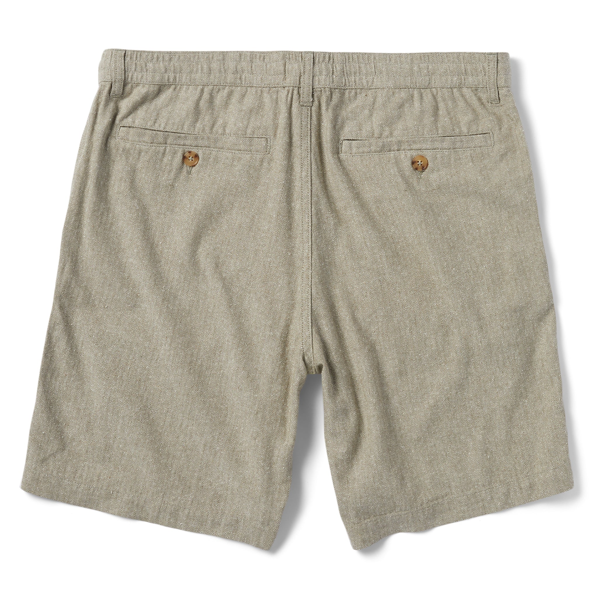 The Easy Short in Olive Herringbone - Image 5