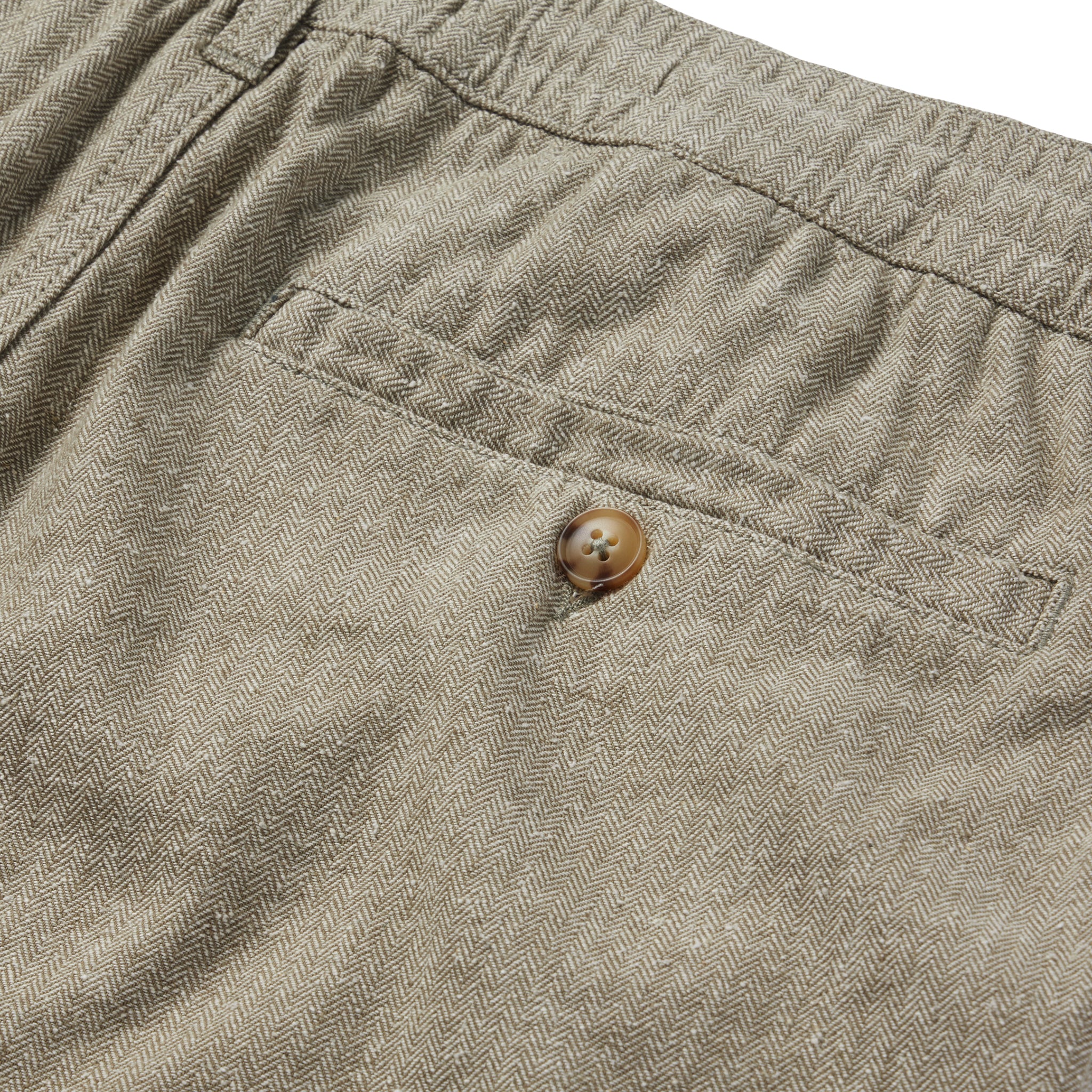 The Easy Short in Olive Herringbone - Image 6