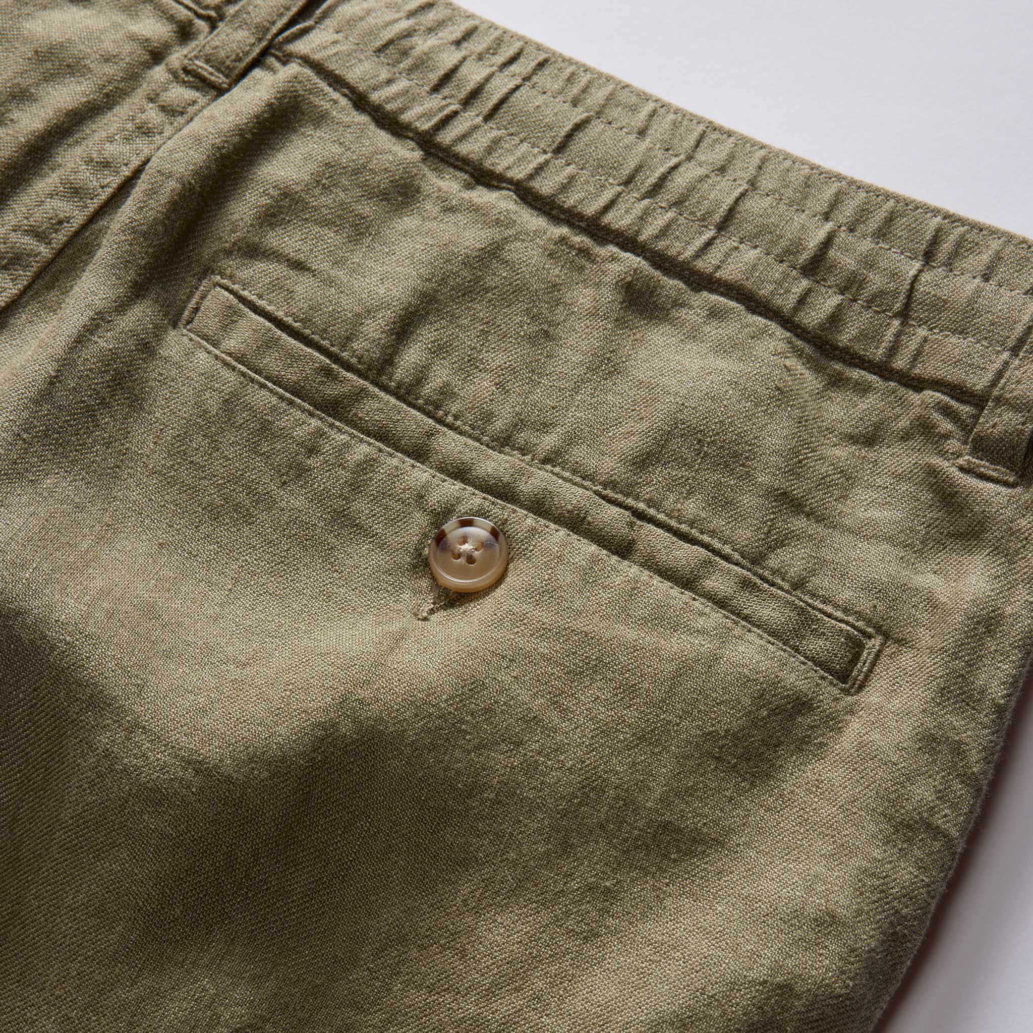 The Easy Short in Olive Linen - Image 7