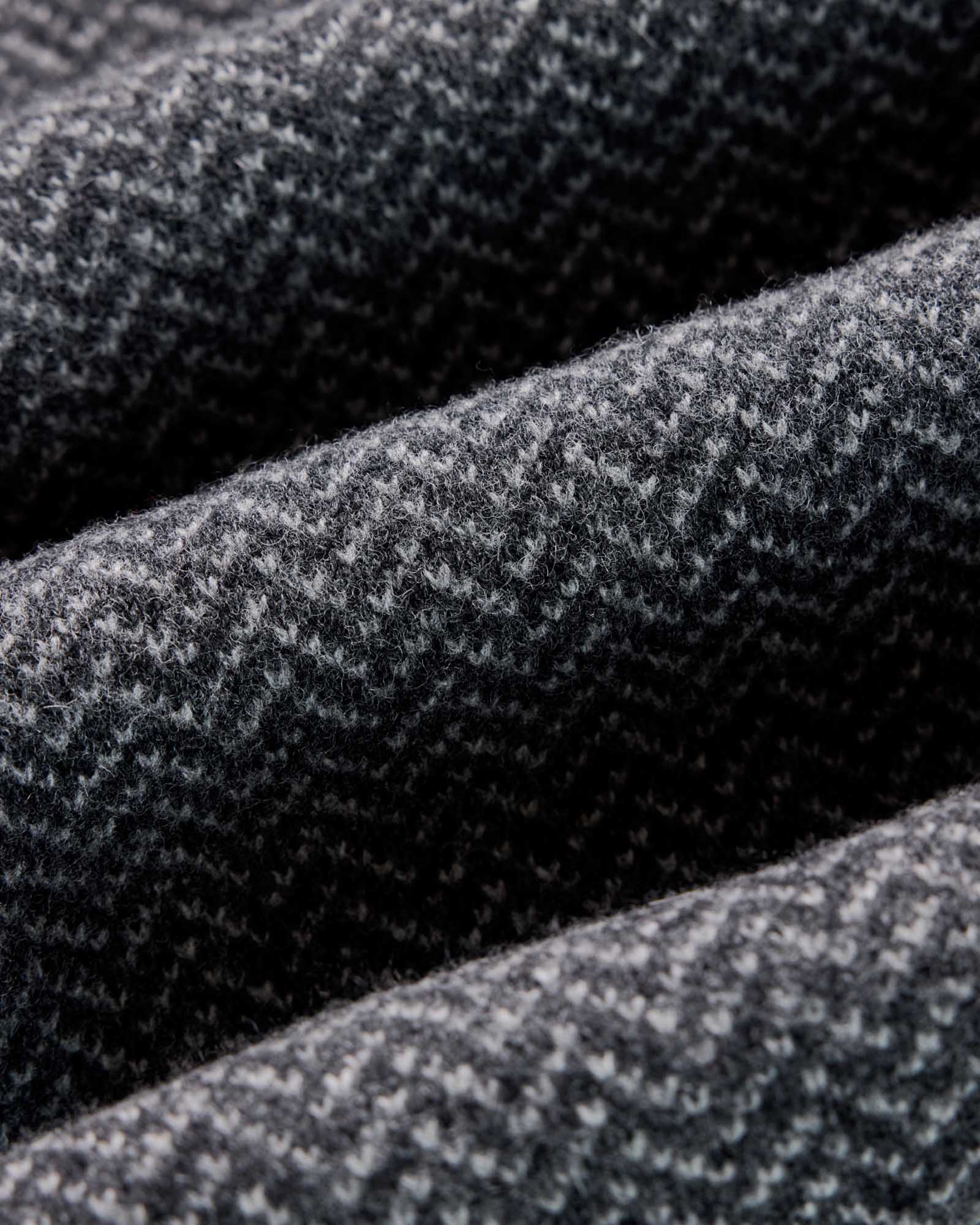 The Eddy Cardigan in Heather Charcoal Herringbone - Image 8