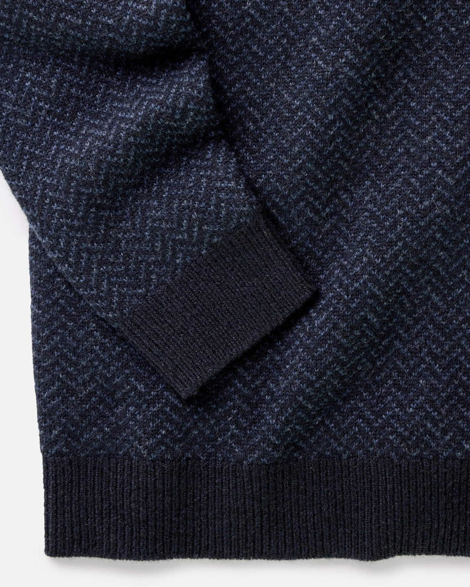 The Eddy Crew in Heather Marine Herringbone - Image 6