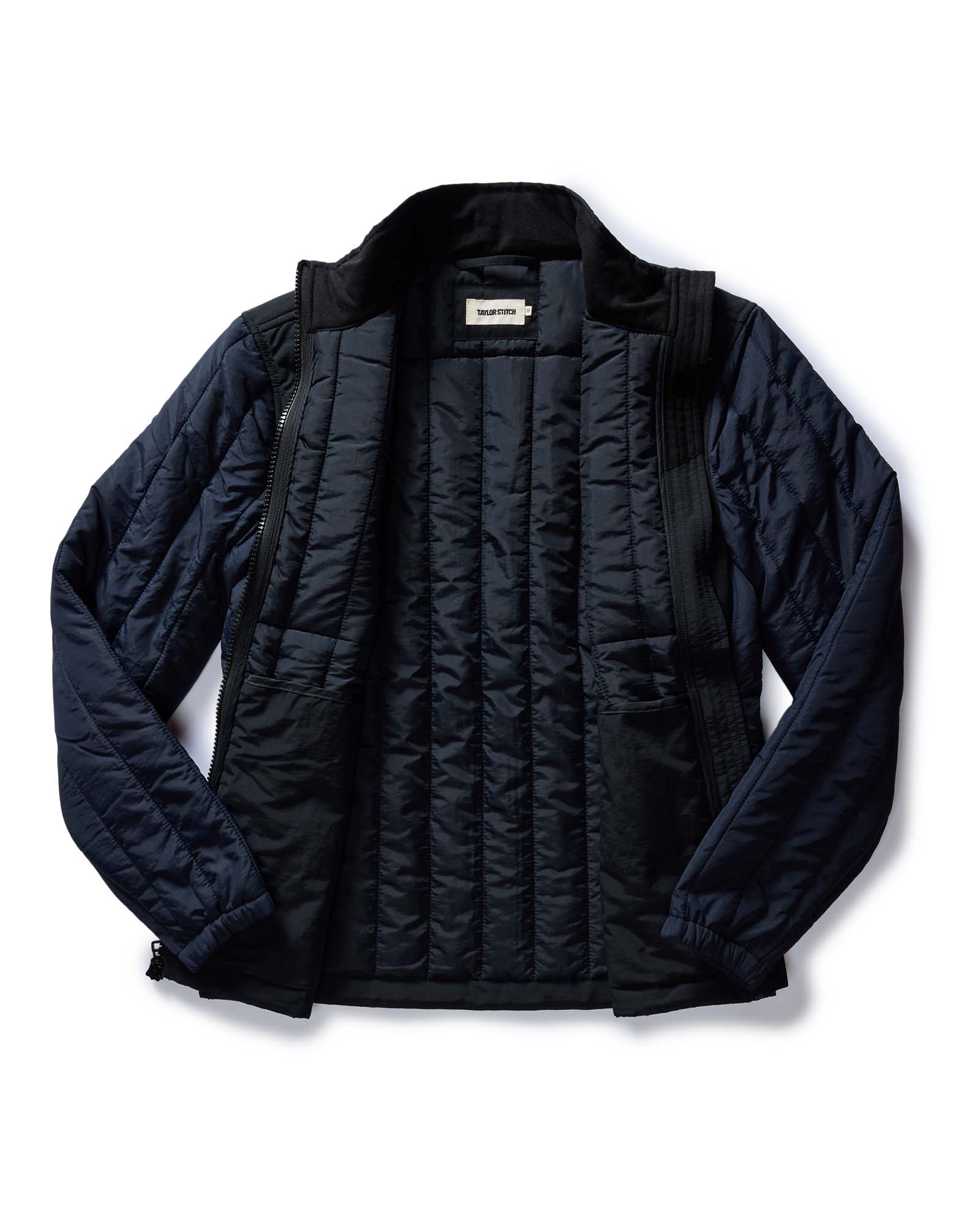 The Ember Jacket in Dark Navy Quilted Nylon - Image 6