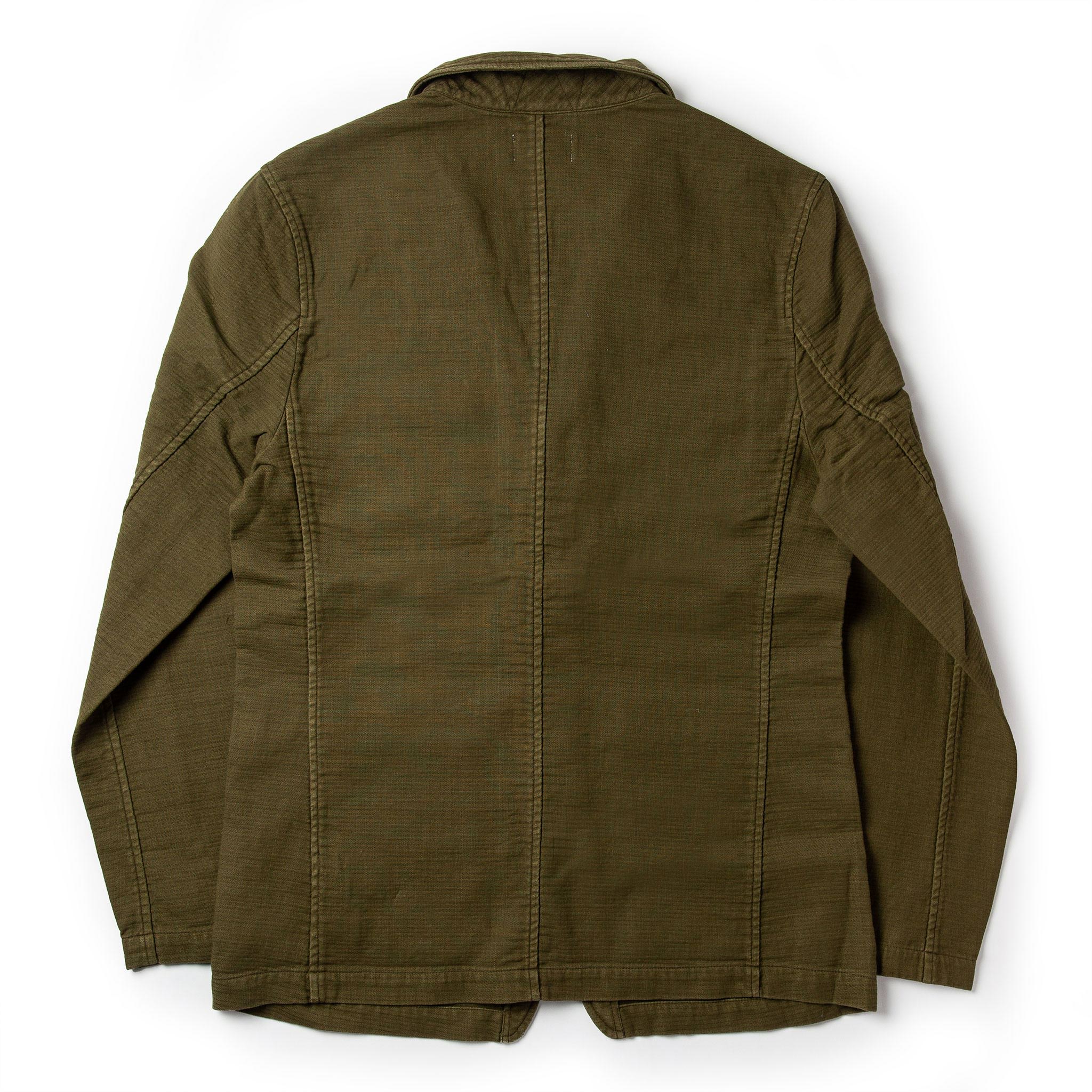 The Emerson Jacket in Olive Double Cloth - Image 9