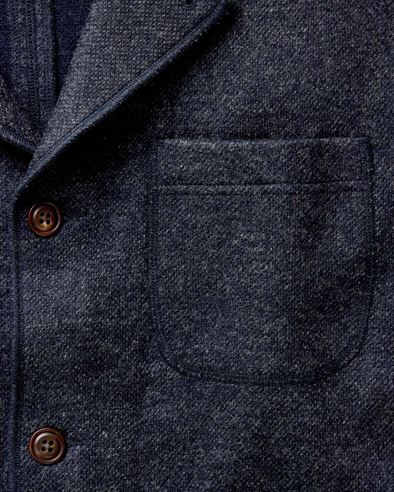 The Evans Blazer in Navy Birdseye Wool - Image 6