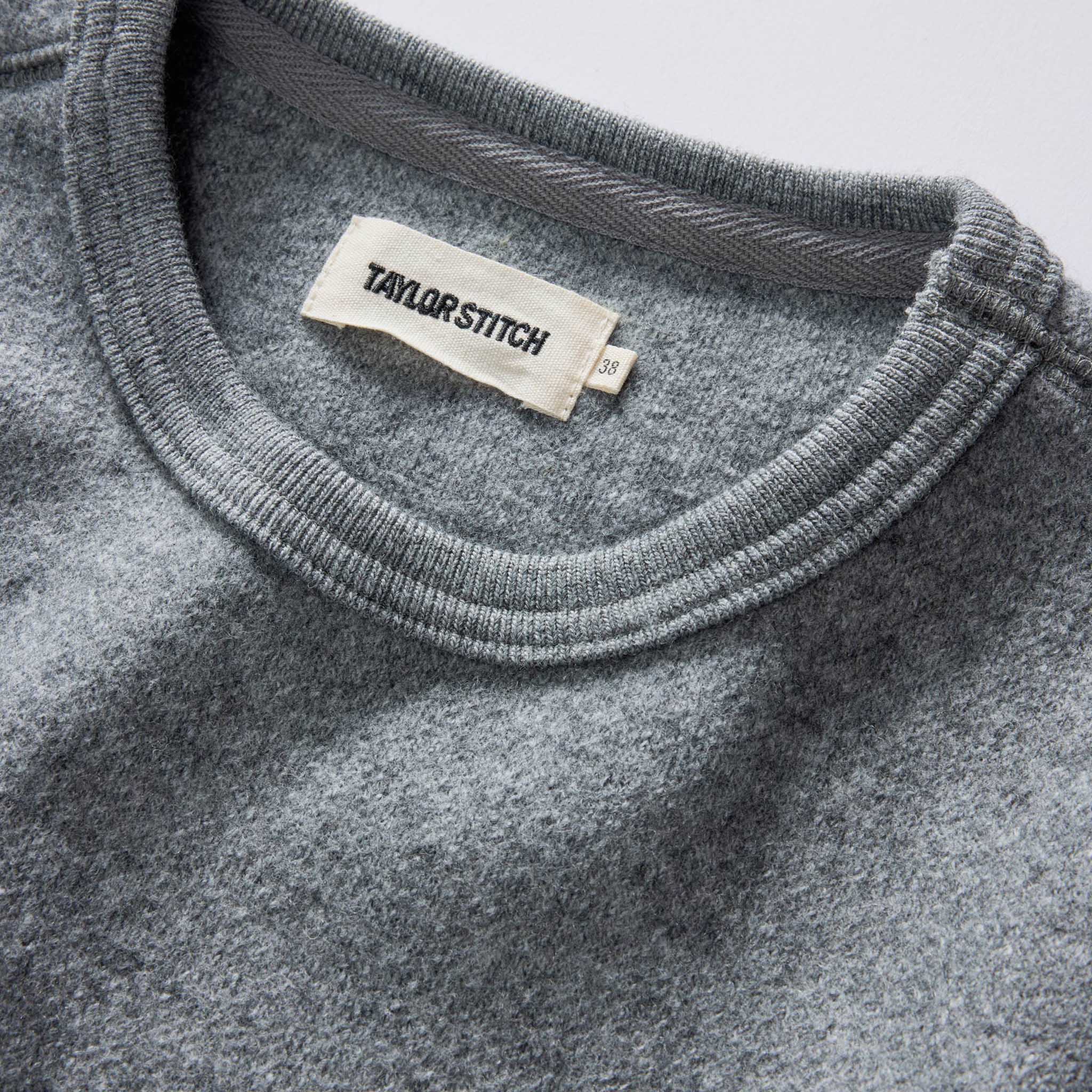 The Evans Crew in Dark Ash Birdseye Wool - Image 5