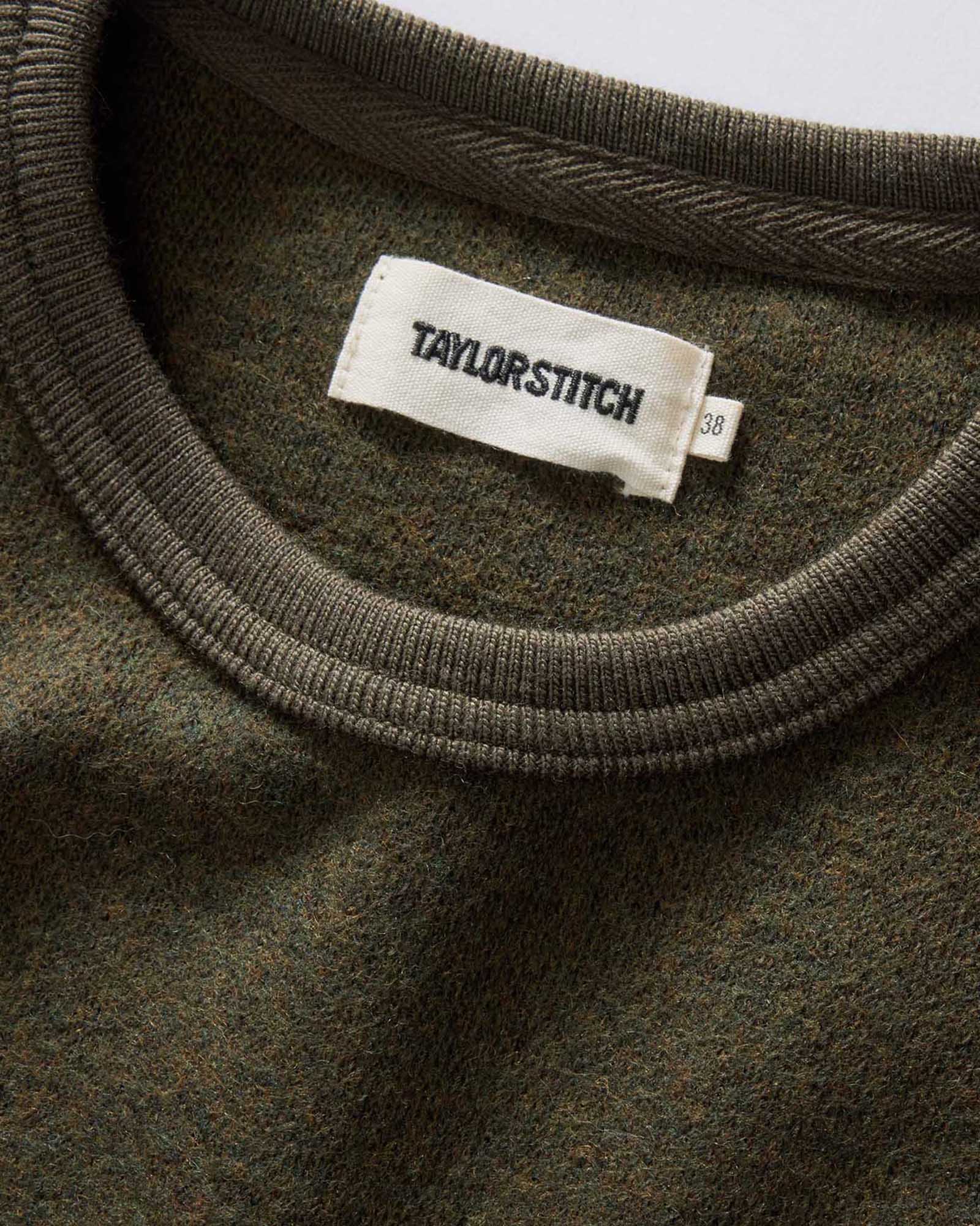 The Evans Crew in Forest Birdseye Wool - Image 7