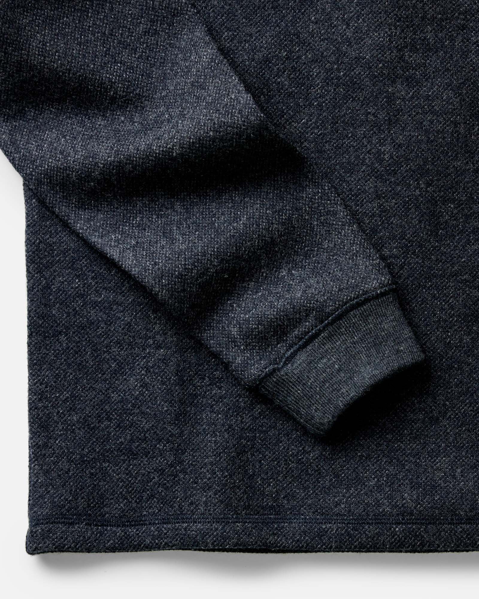 The Evans Crew in Navy Birdseye Wool - Image 5