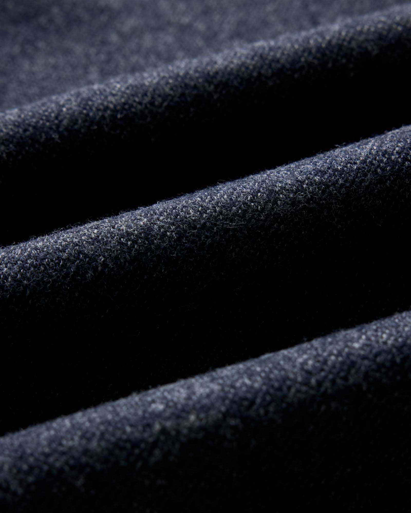 The Evans Crew in Navy Birdseye Wool - Image 6