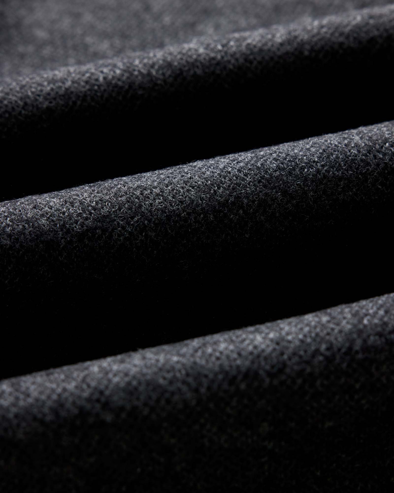 The Evans Henley in Charcoal Birdseye Wool - Image 7