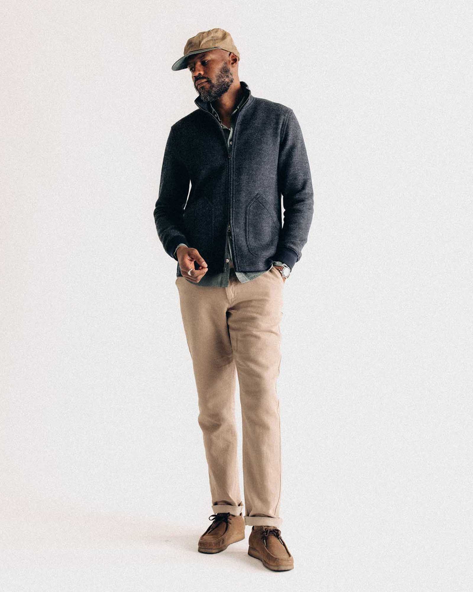 The Evans Jacket in Navy Birdseye Wool - Image 5