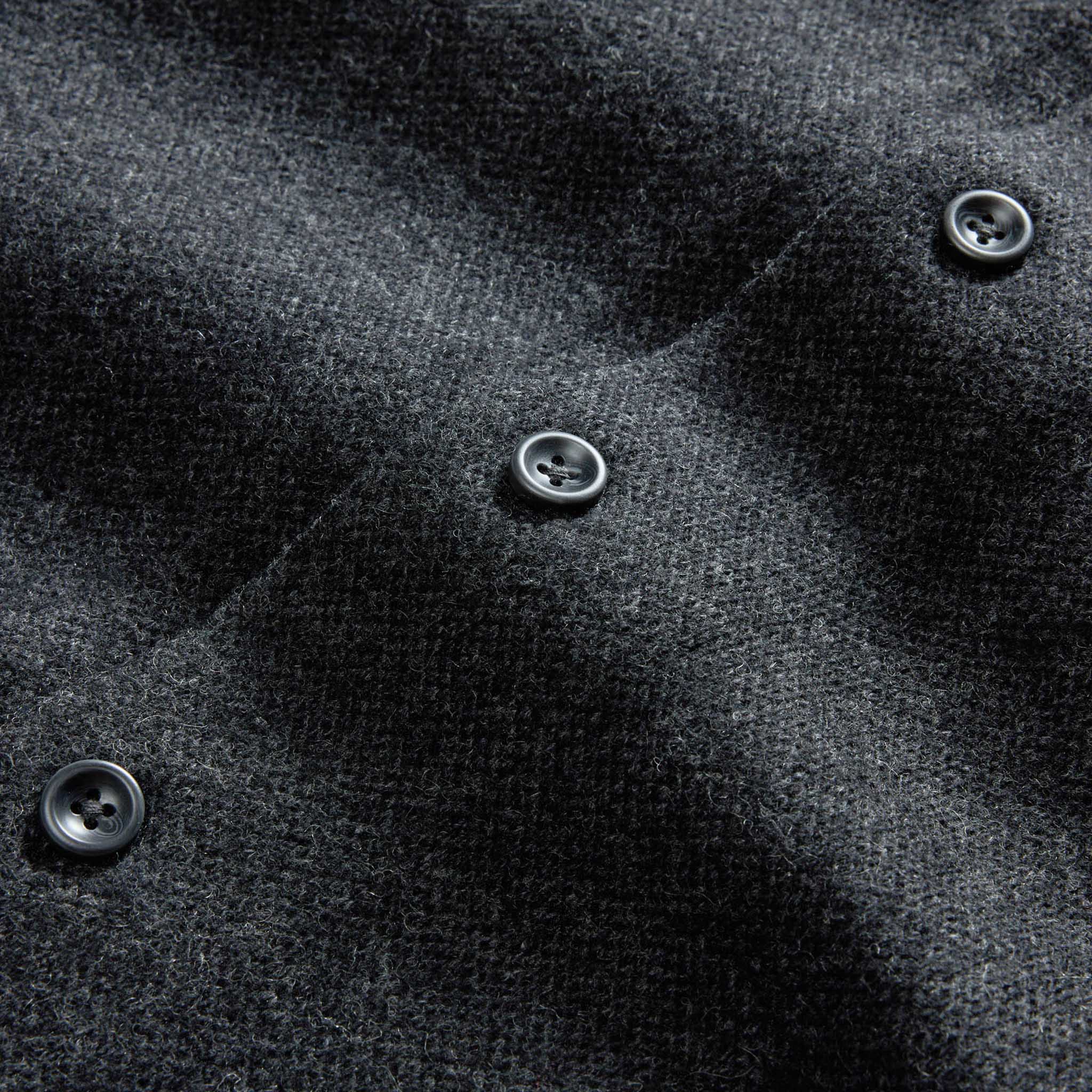 The Evans Overshirt in Charcoal Birdseye Wool - Image 8