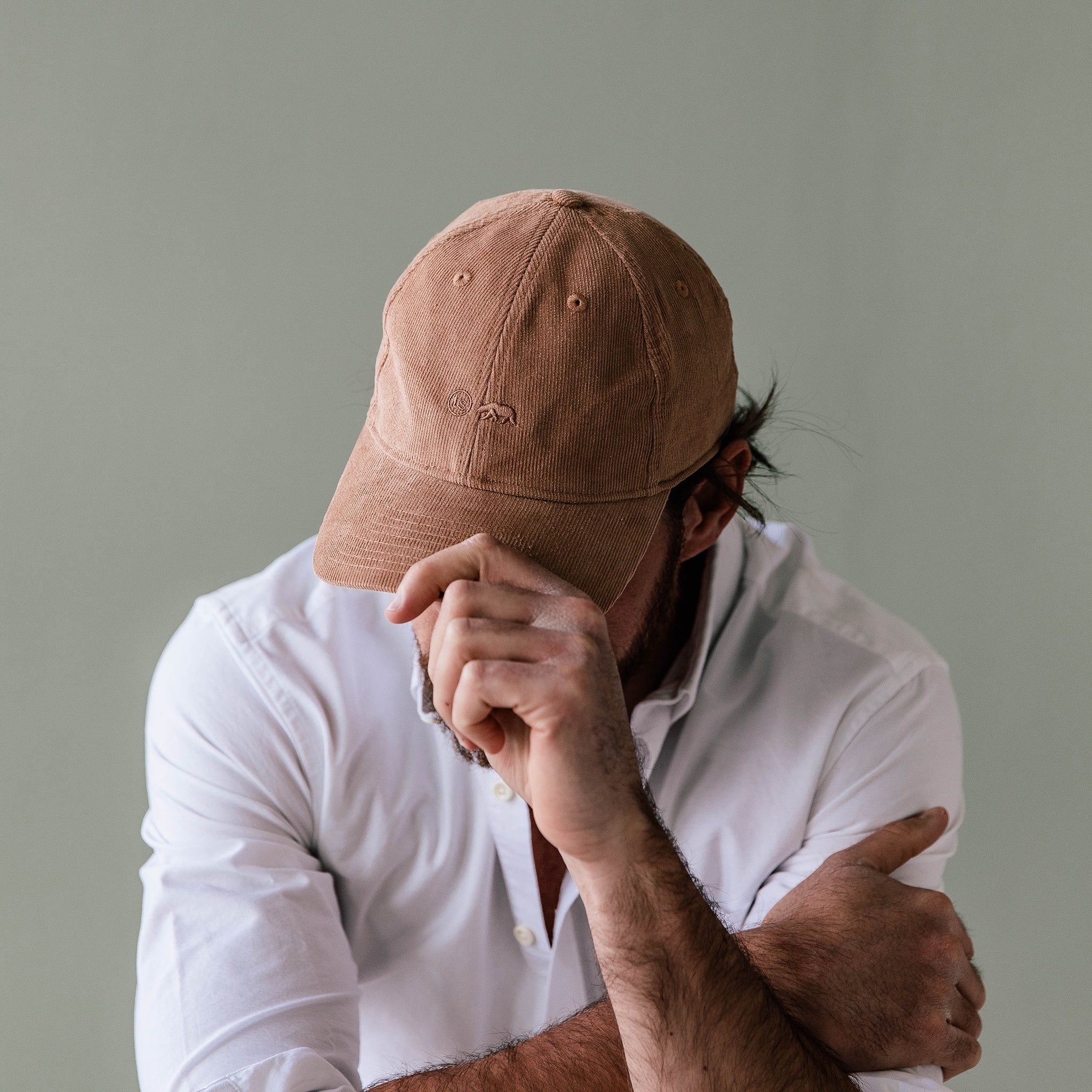 The Everyday Cap in Brick Pincord - Image 2
