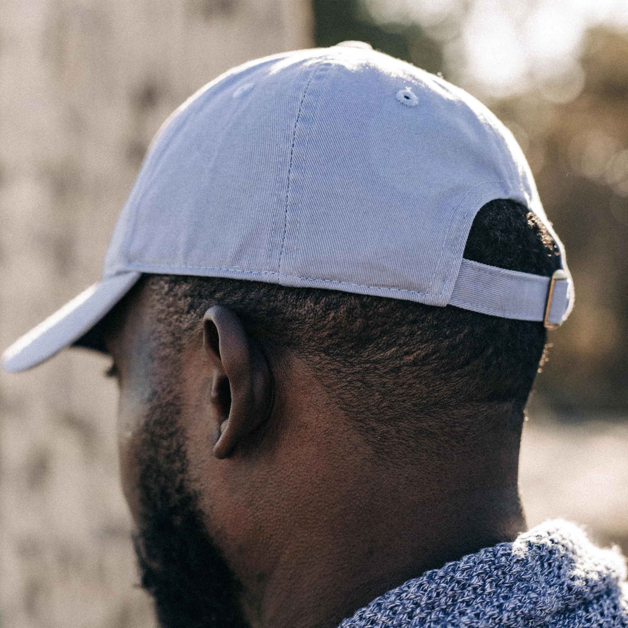 The Everyday Cap in Washed Blue Twill - Image 3