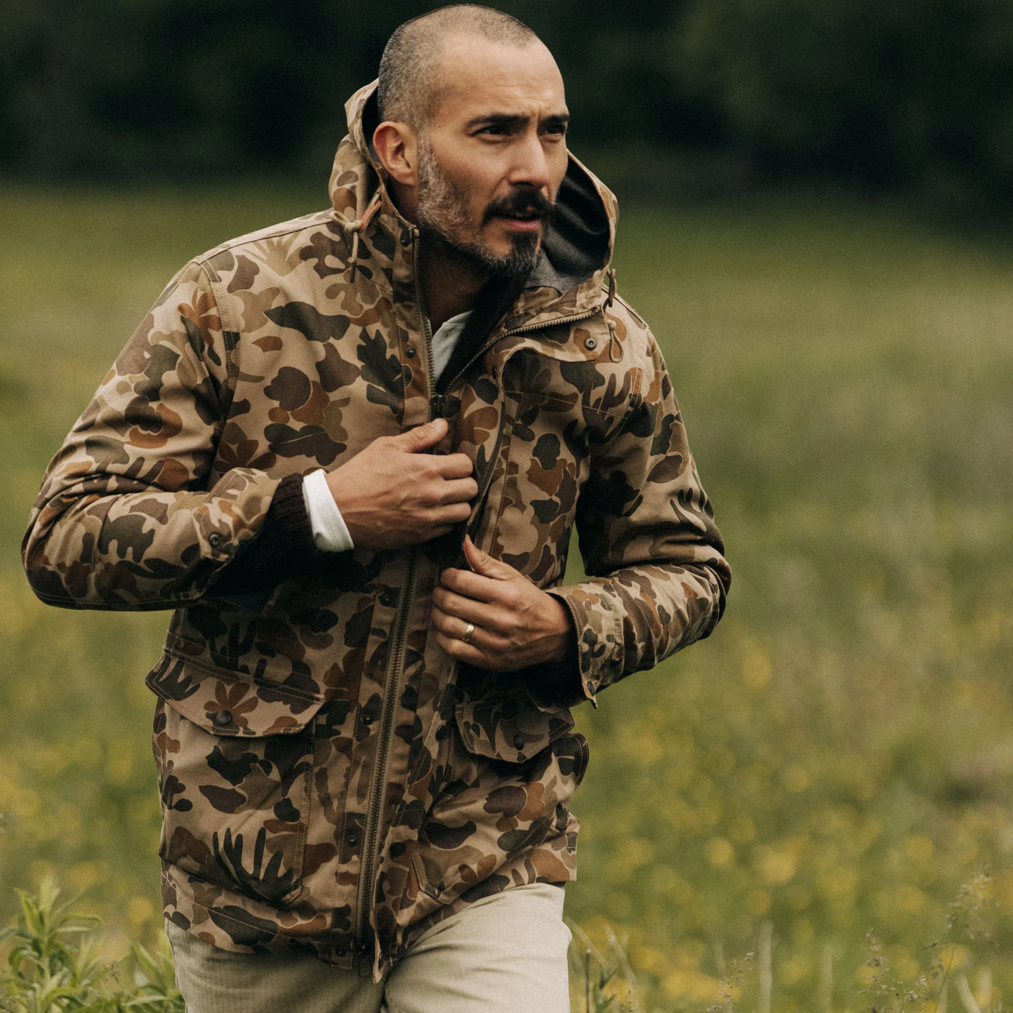 The Explorer Jacket in Vintage Arid Camo Dry Wax - Image 2