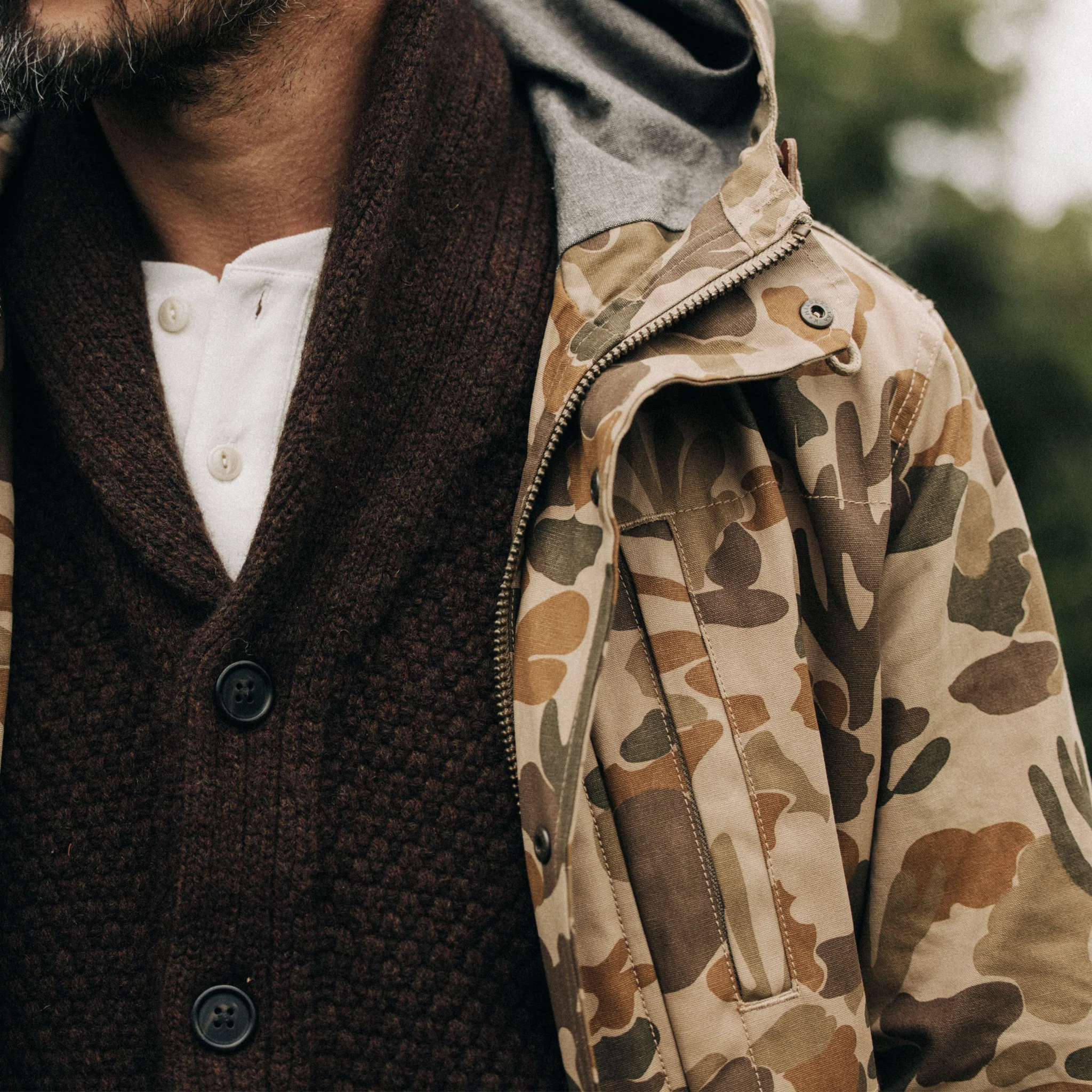The Explorer Jacket in Vintage Arid Camo Dry Wax - Image 5