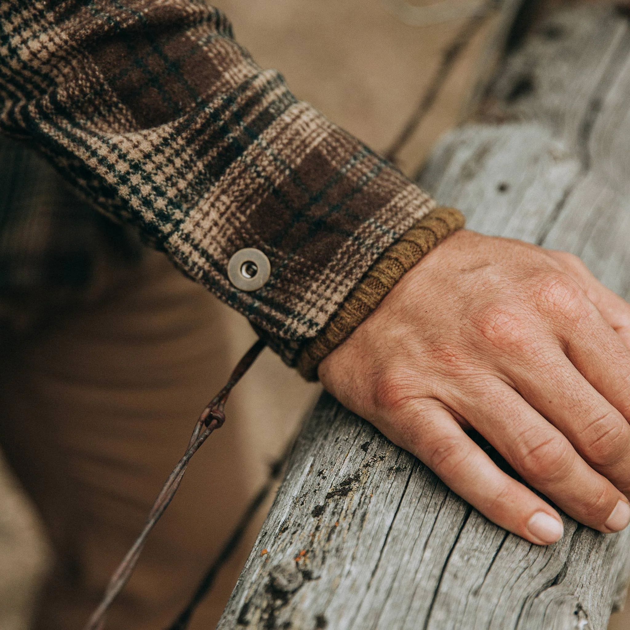 The Explorer Shirt in Tan Plaid - Image 4