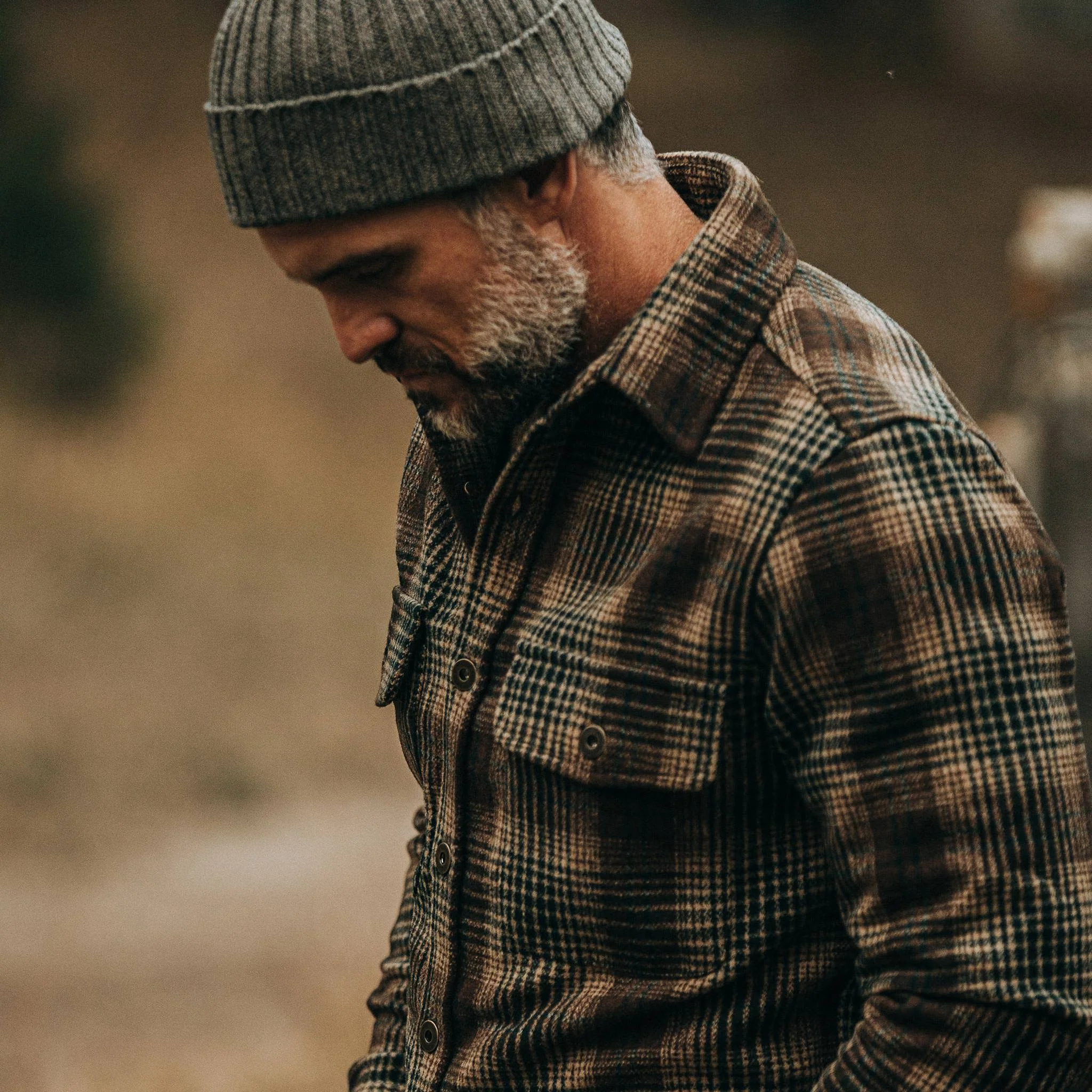 The Explorer Shirt in Tan Plaid - Image 5