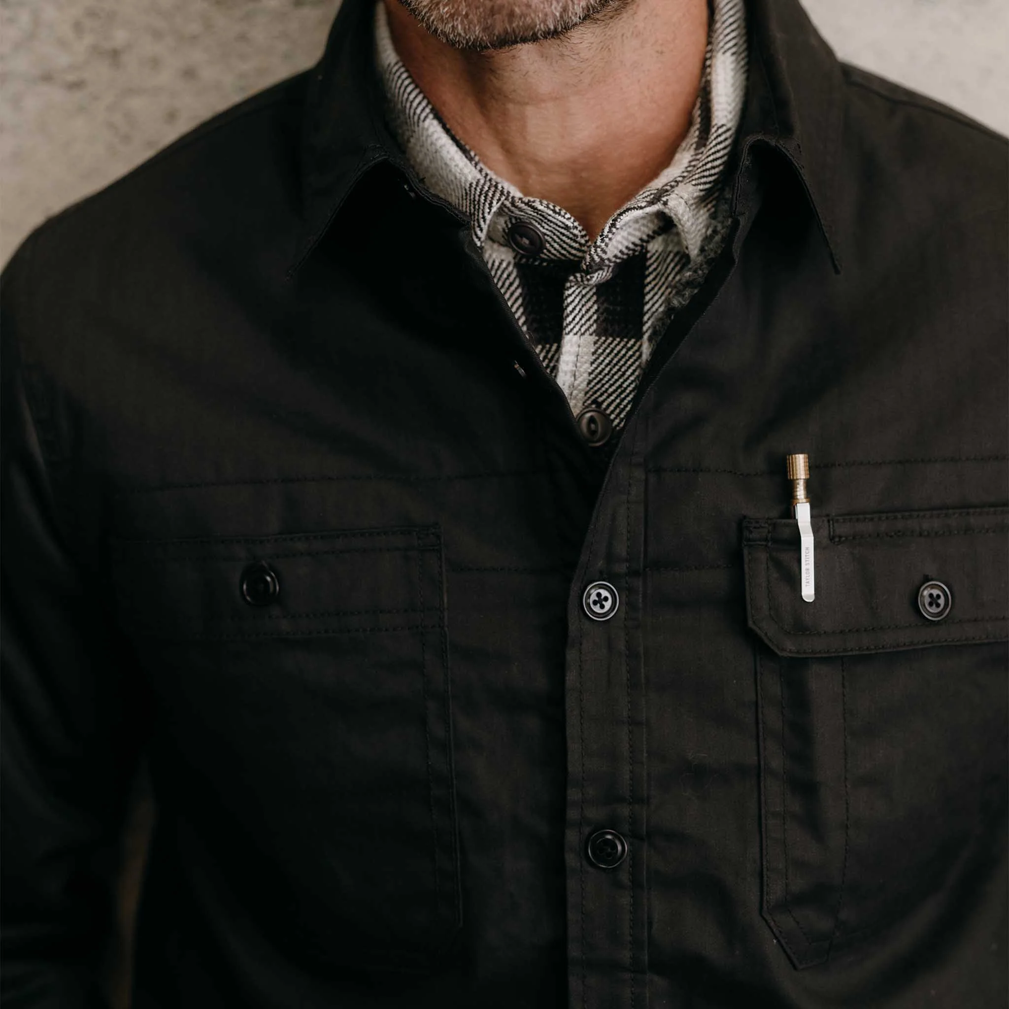 The Fender Jacket in Coal Dry Wax - Image 3