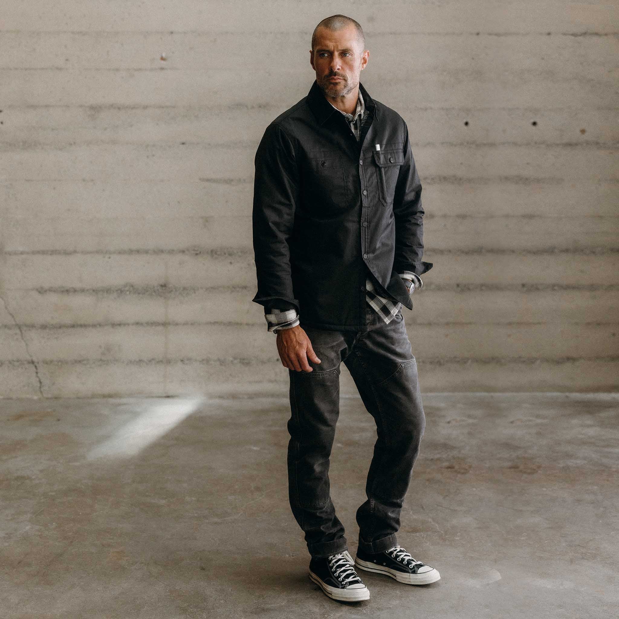 The Fender Jacket in Coal Dry Wax - Image 4