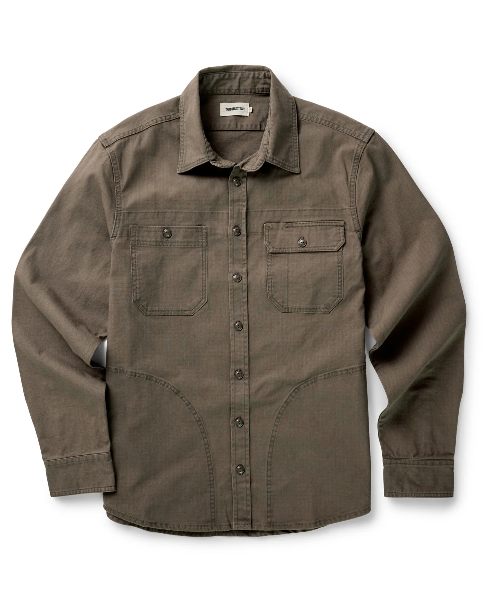 The Field Overshirt in Mushroom Ripstop - Image 10