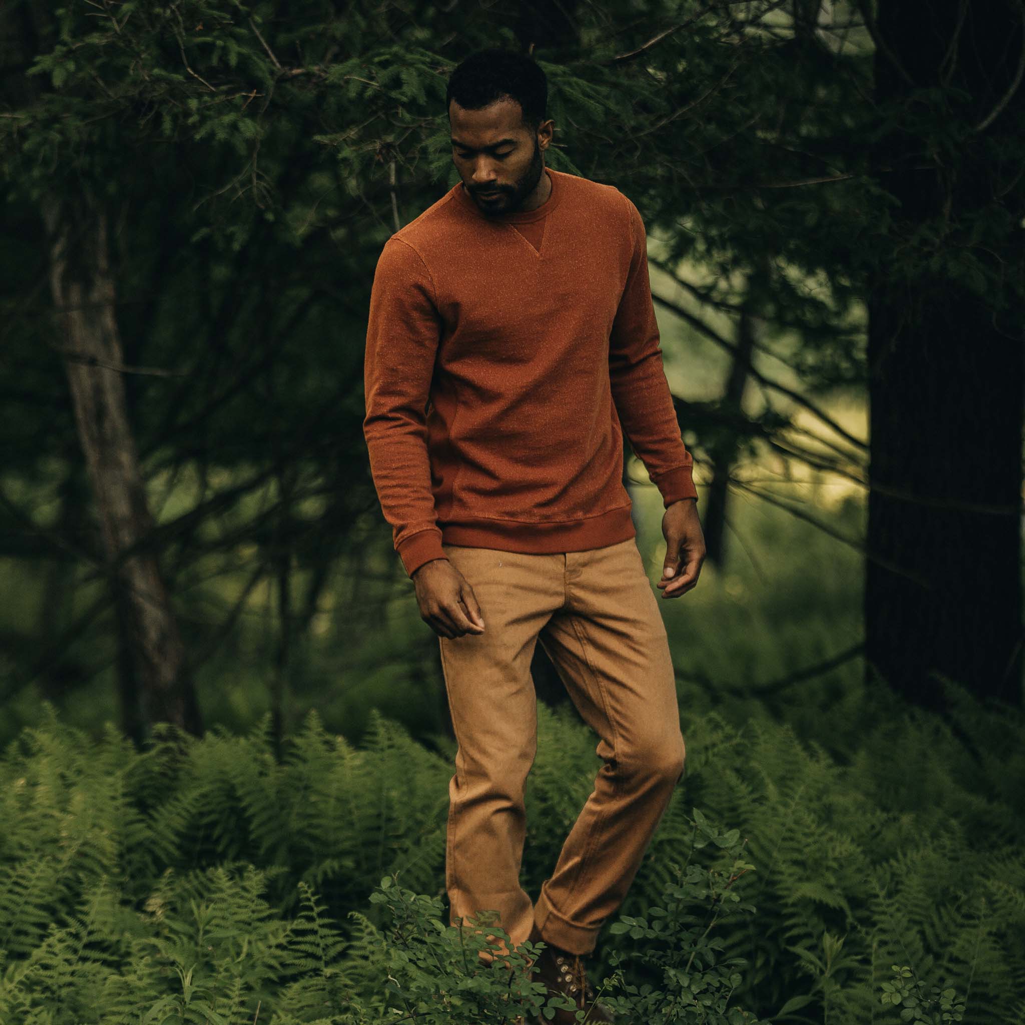 The Fillmore Crewneck in Copper Terry - Image 2