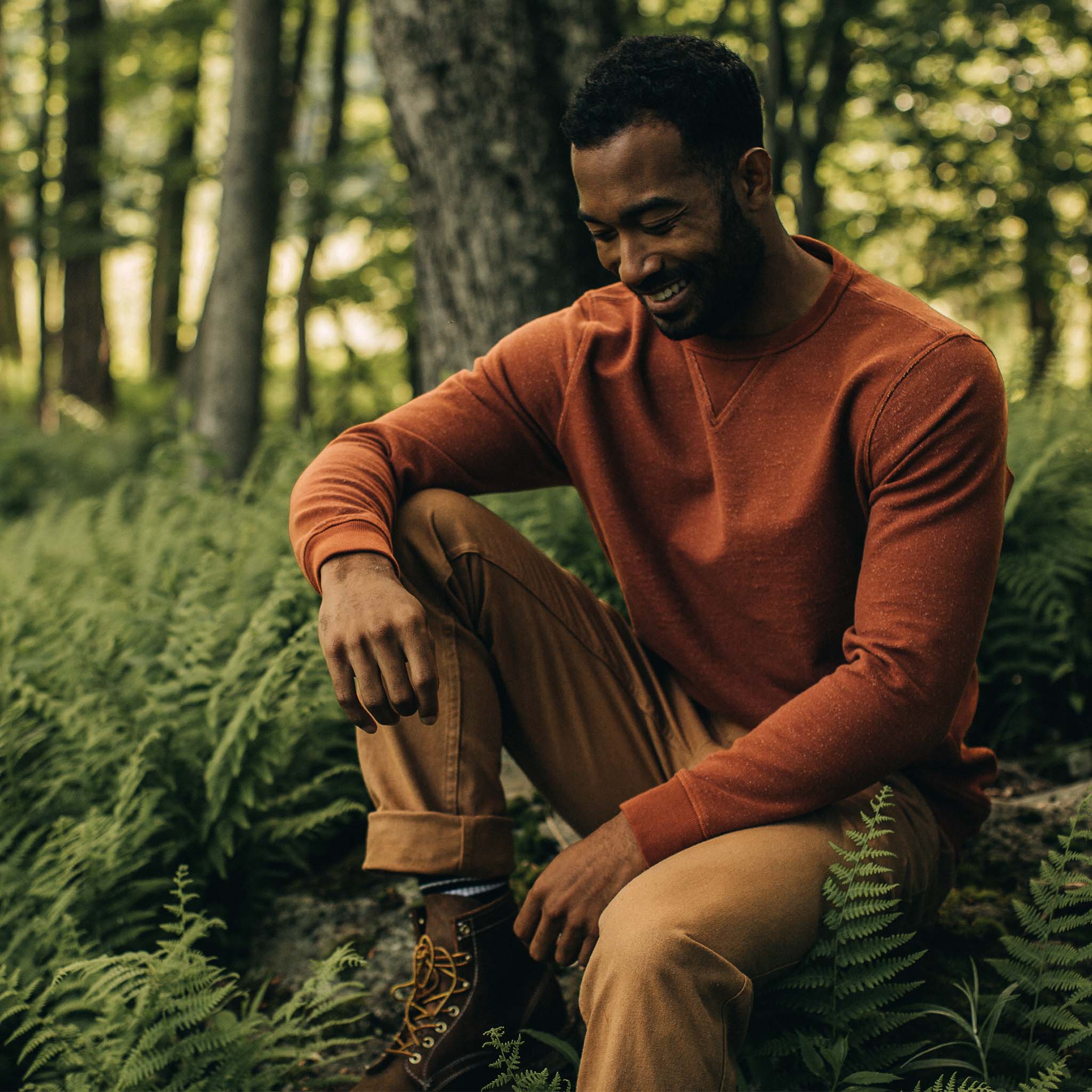 The Fillmore Crewneck in Copper Terry - Image 4