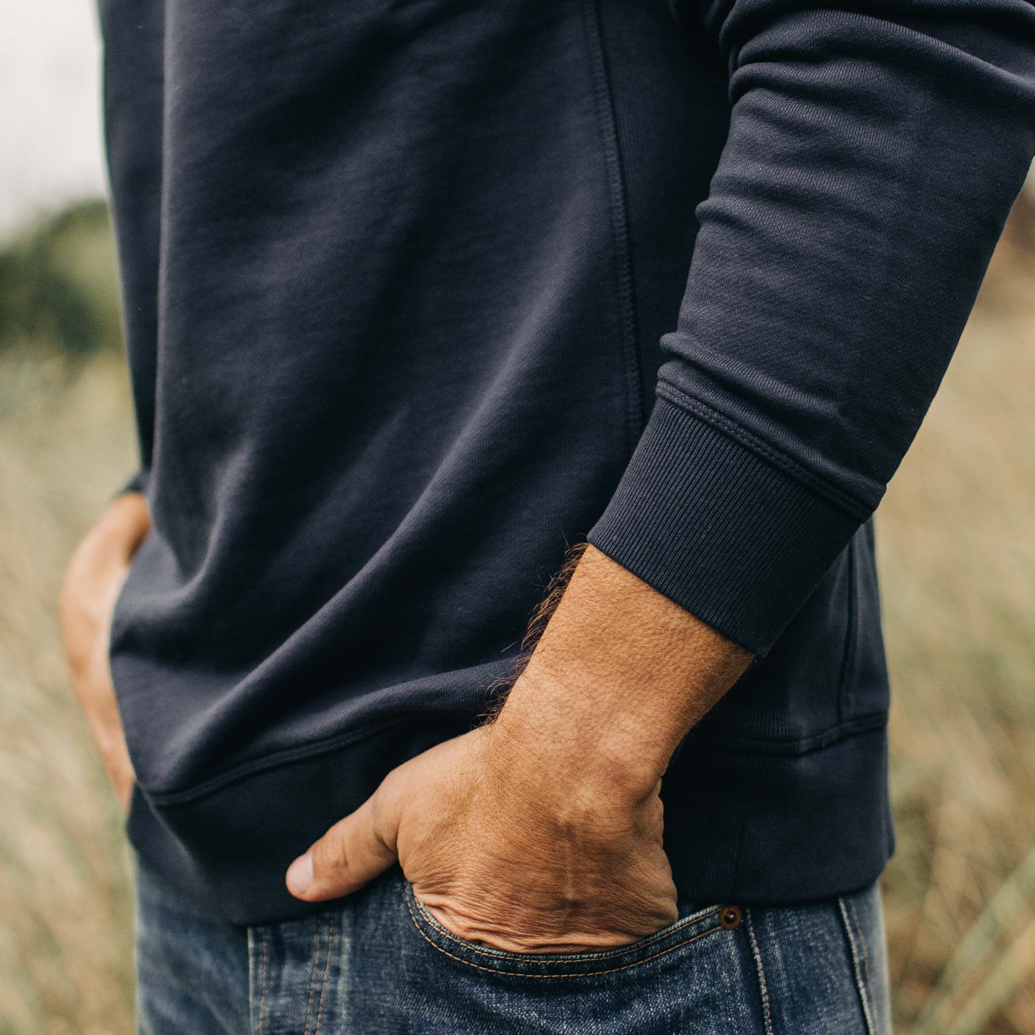 The Fillmore Crewneck in Dark Navy - Image 4