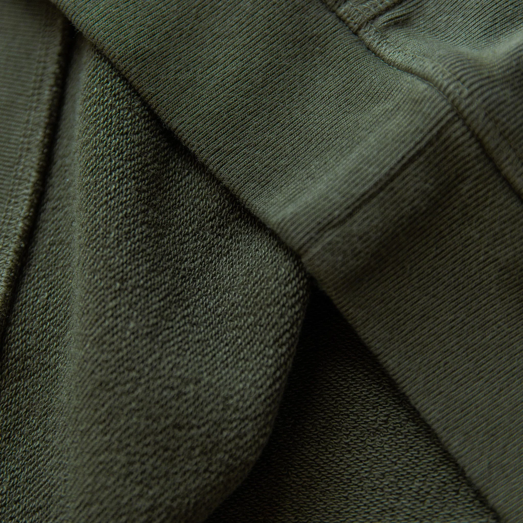 The Fillmore Crewneck in Dark Olive Terry - Image 7
