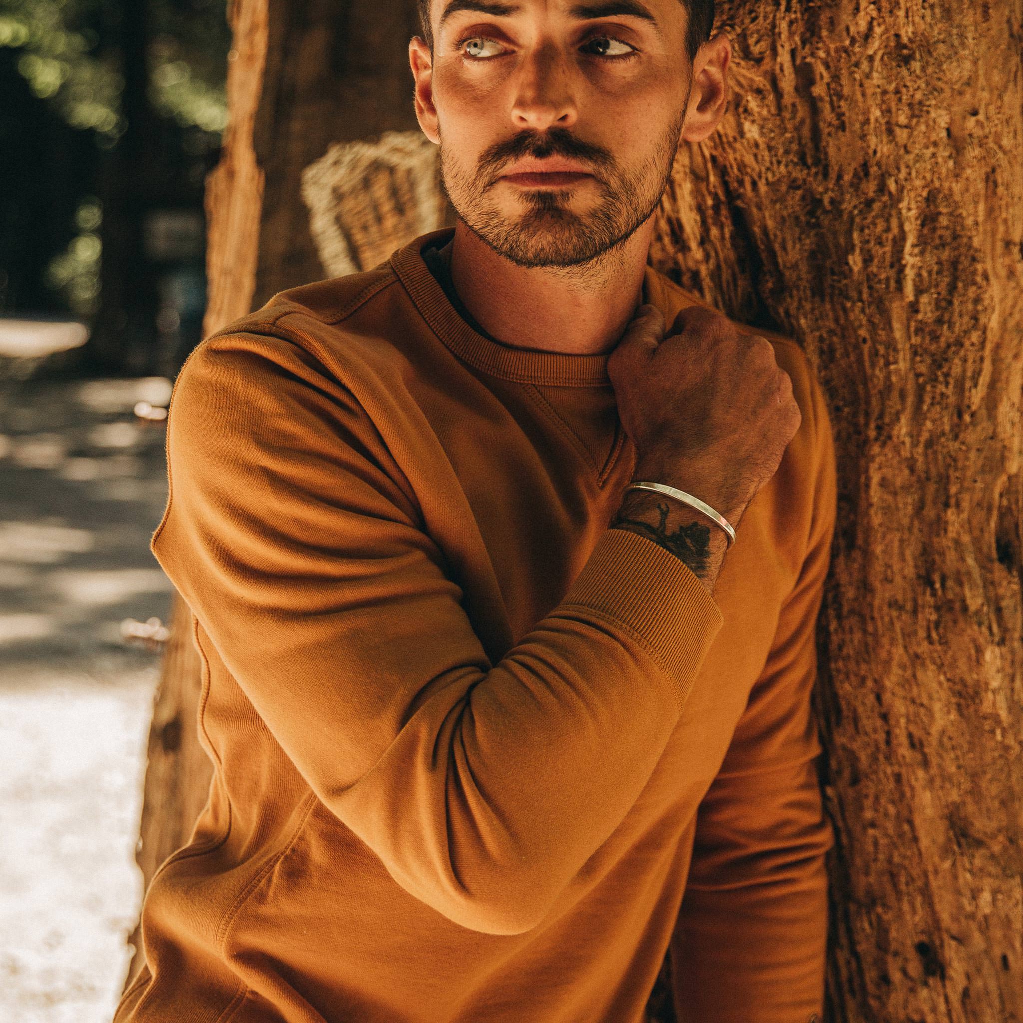 The Fillmore Crewneck in Saffron Terry - Image 5