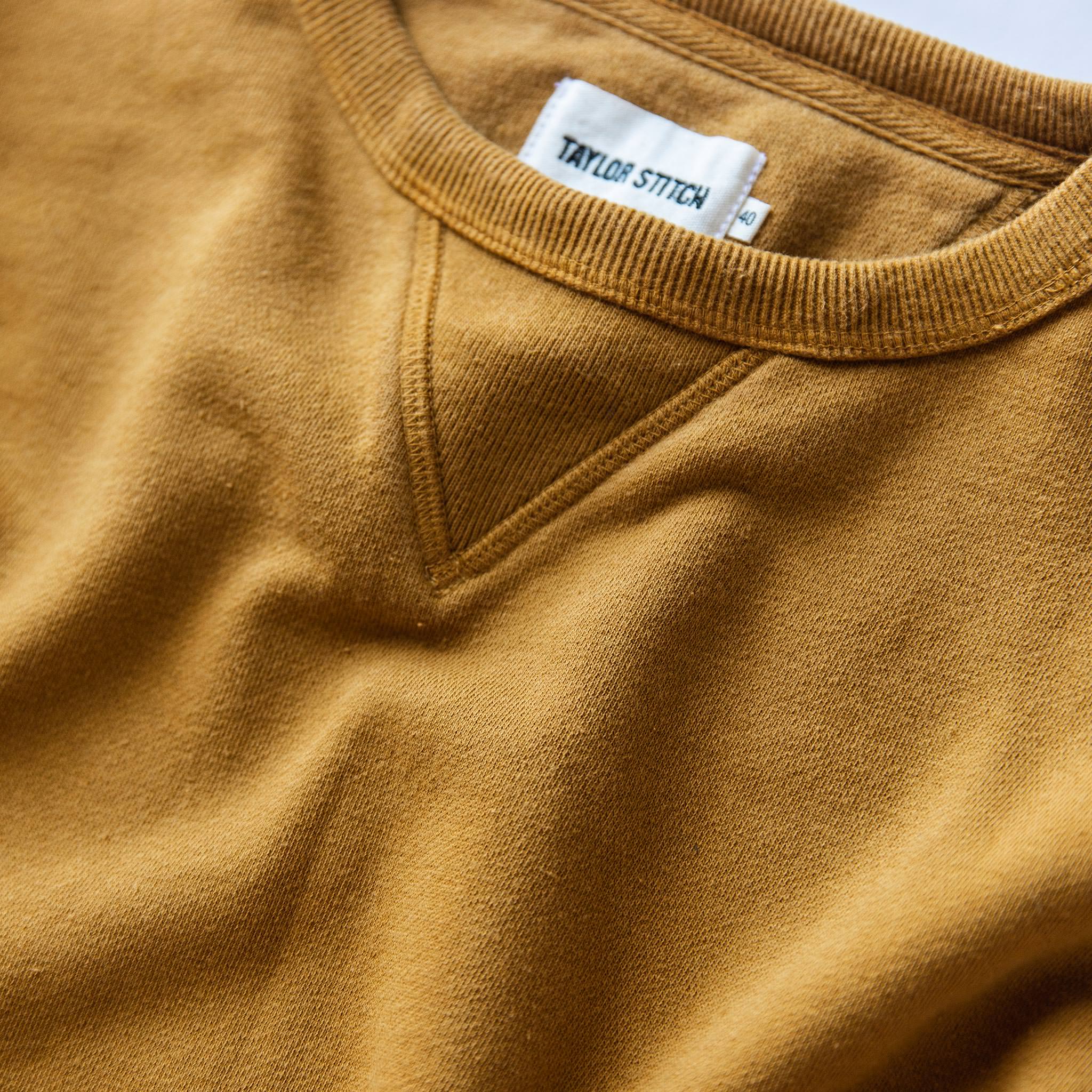 The Fillmore Crewneck in Saffron Terry - Image 6