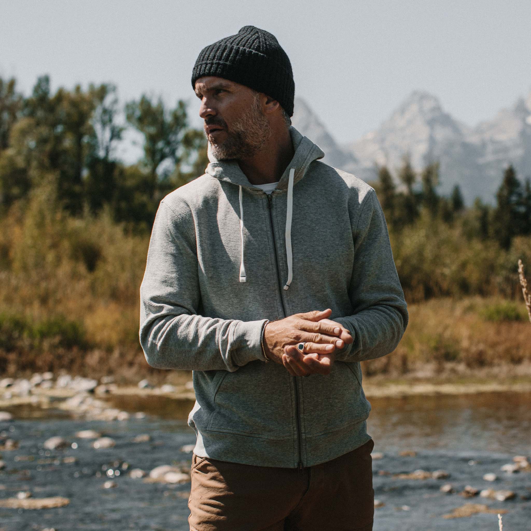 The Fillmore Hoodie in Ash Double Knit - Image 2