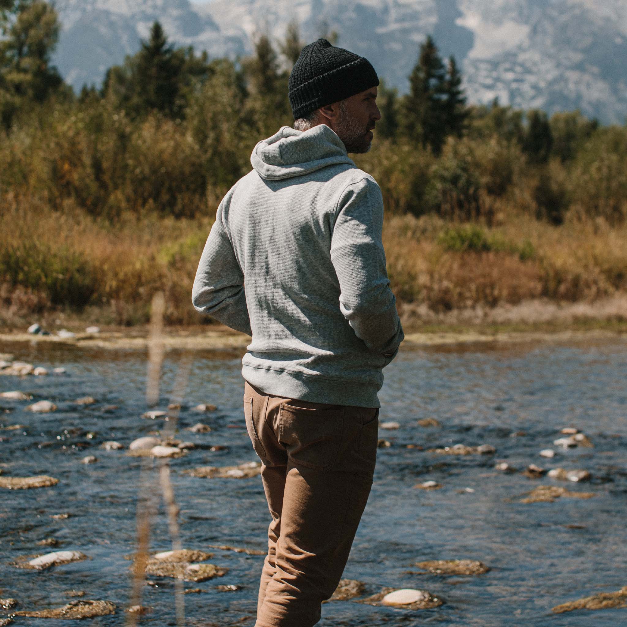 The Fillmore Hoodie in Ash Double Knit - Image 5