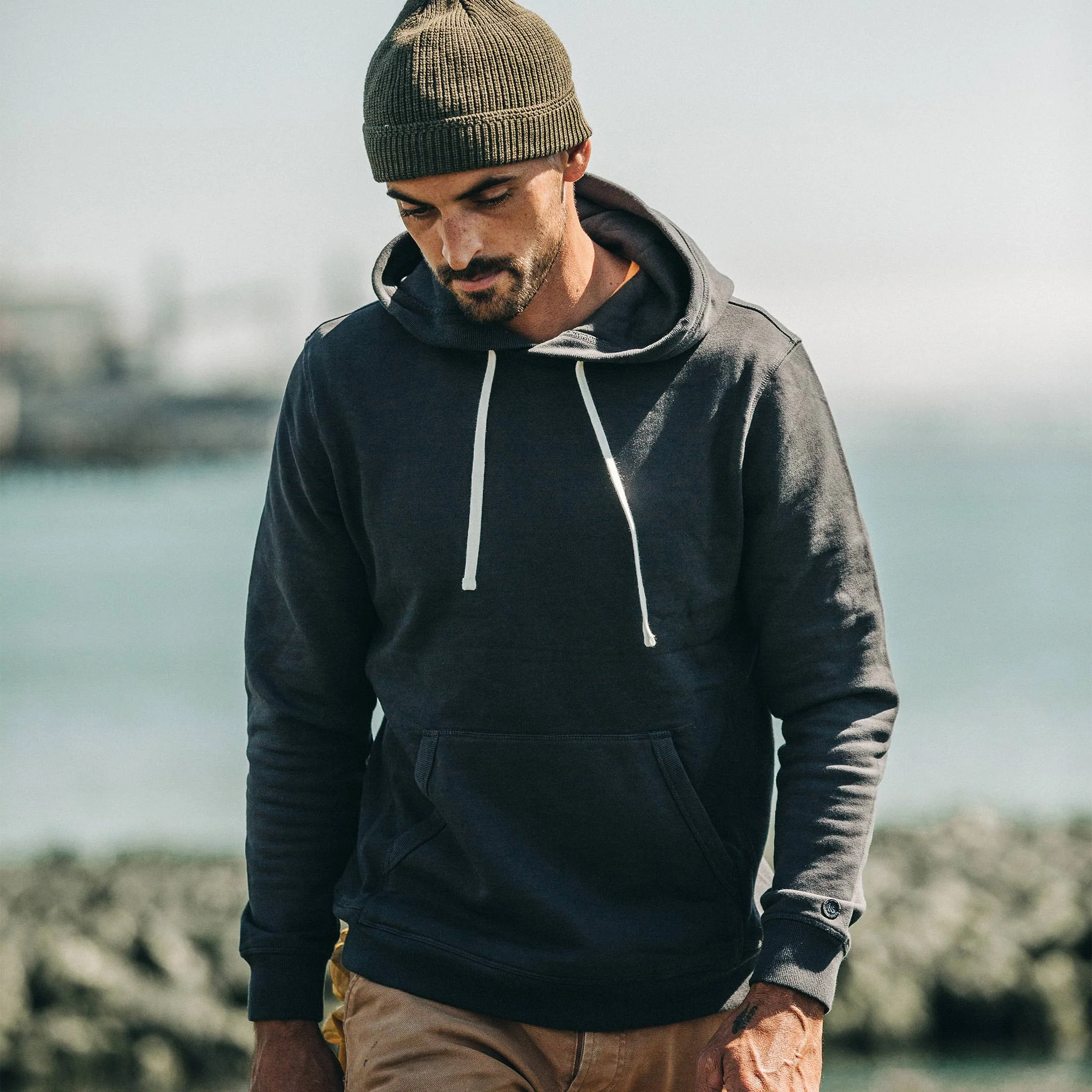 The Fillmore Hoodie in Coal Terry - Image 5
