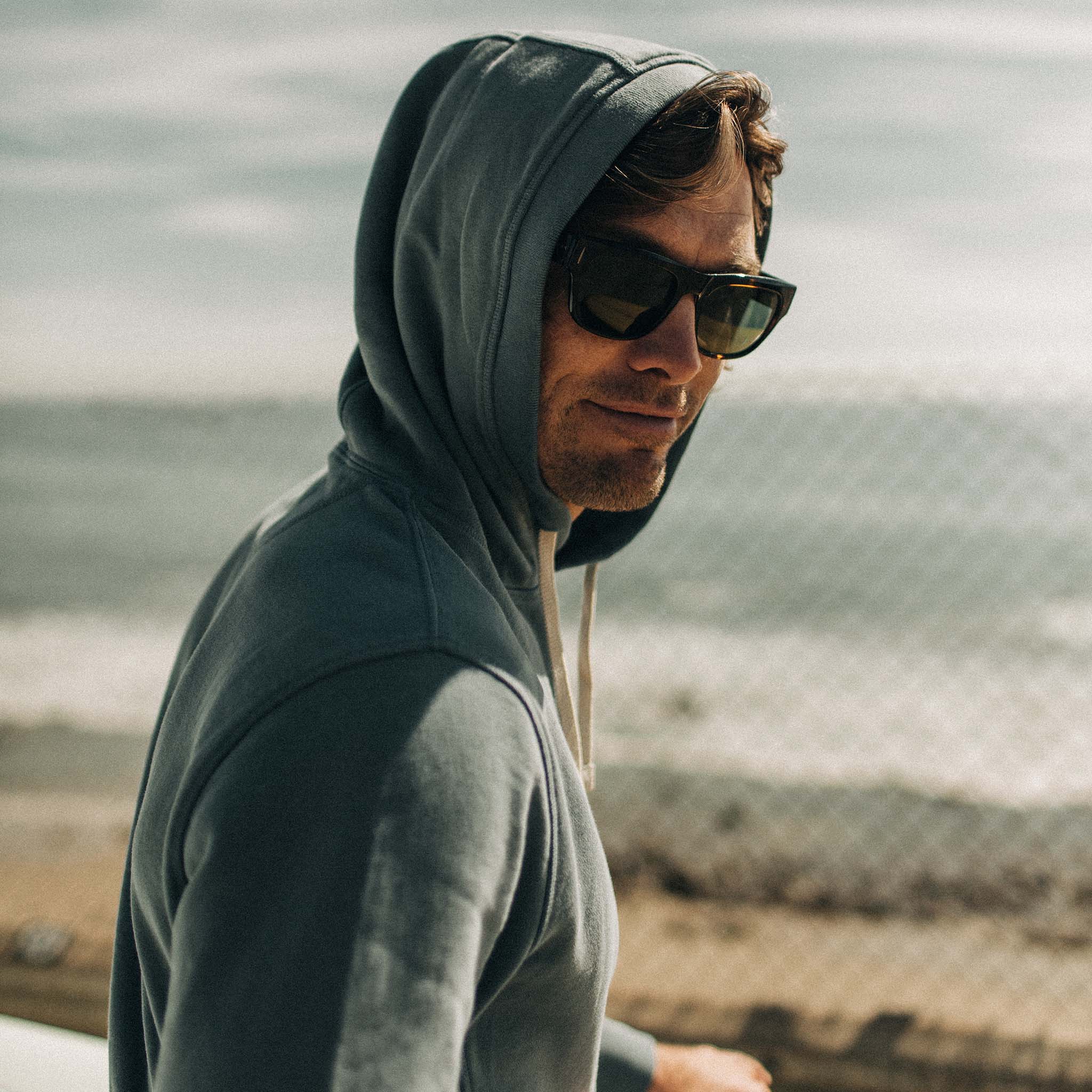 The Fillmore Hoodie in Ocean and Natural - Image 3
