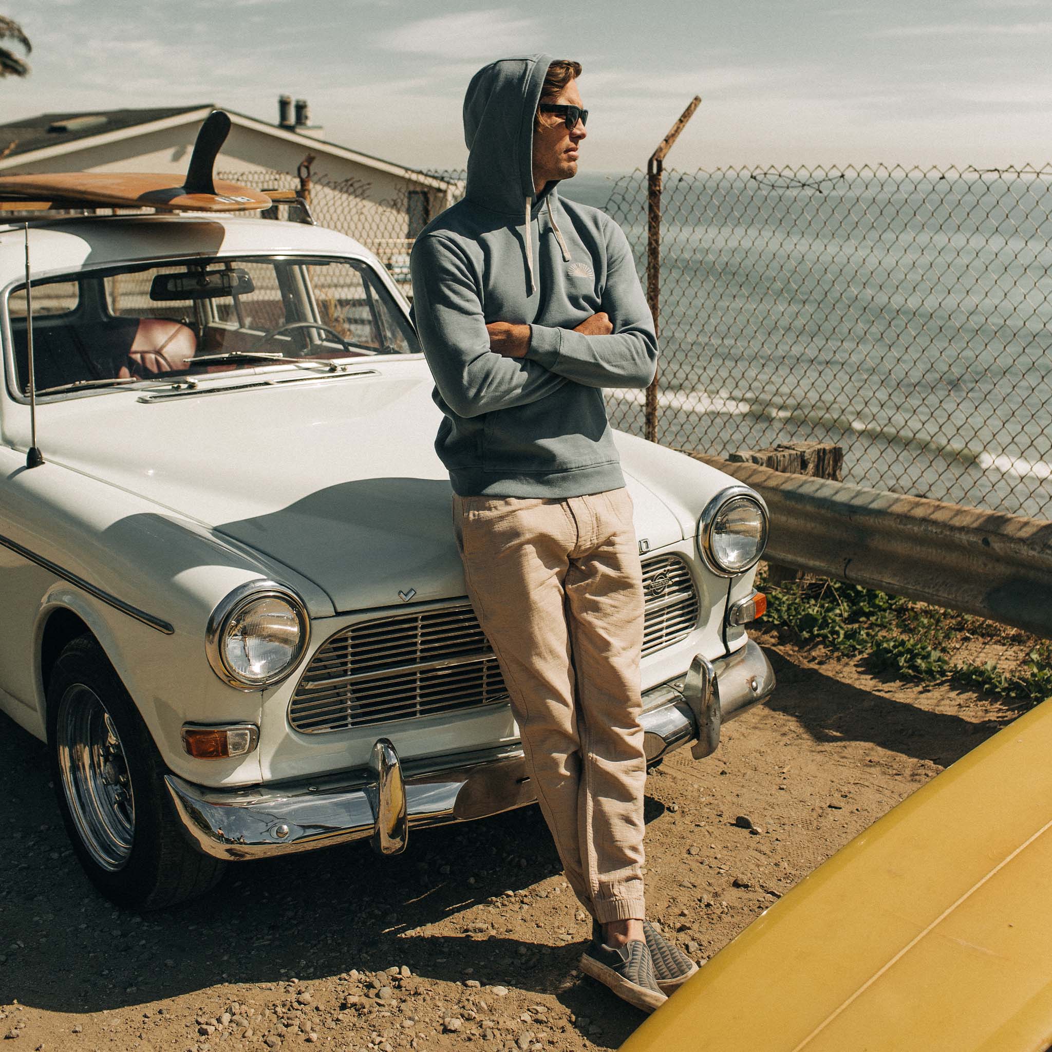 The Fillmore Hoodie in Ocean and Natural - Image 5