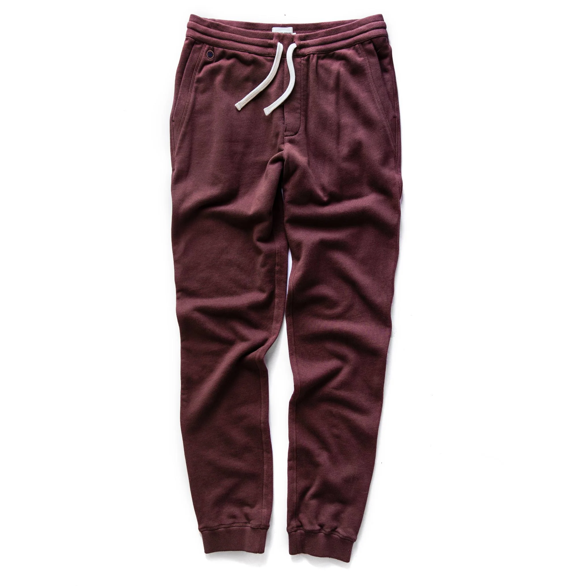 The Fillmore Pant in Burgundy Terry - Image 8