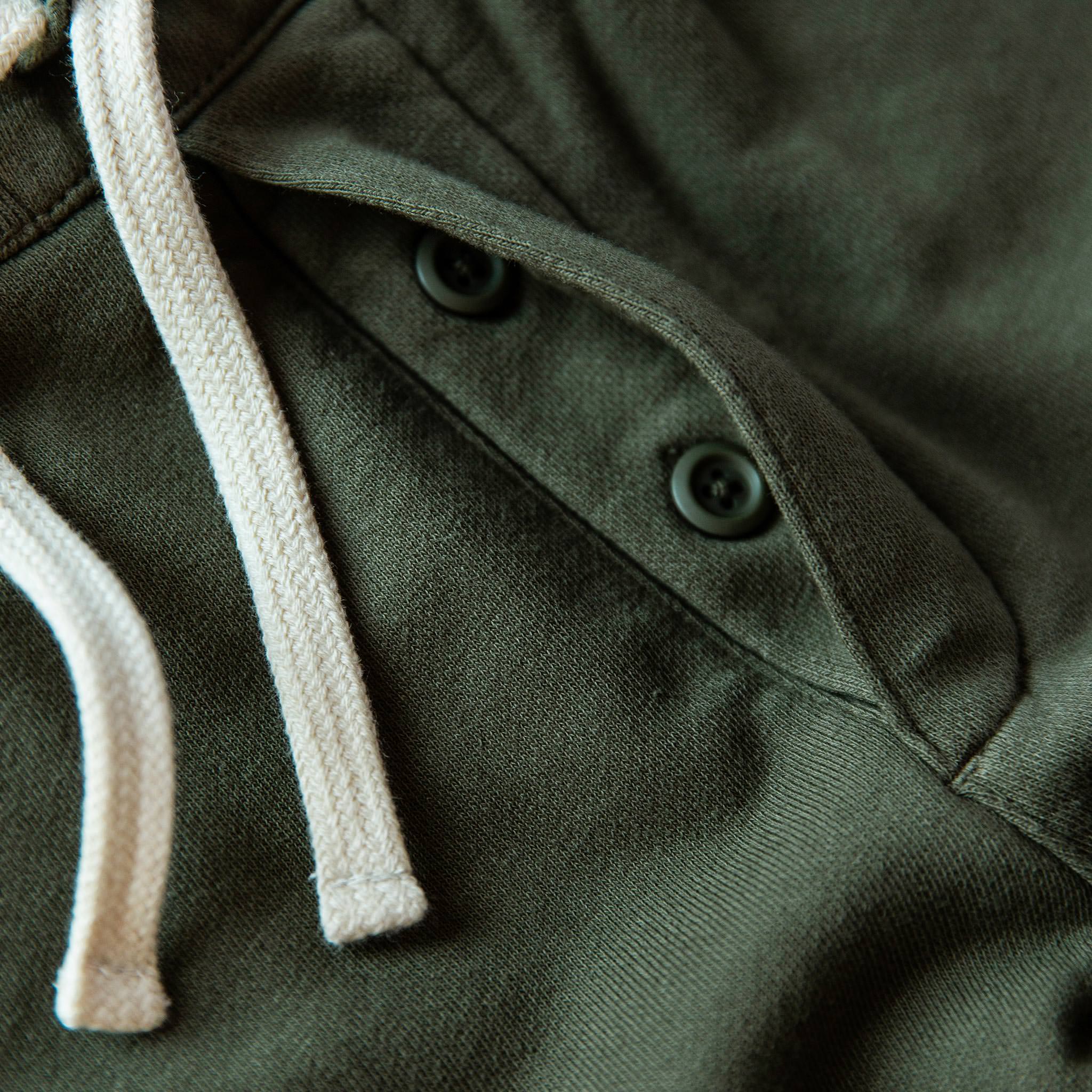 The Fillmore Pant in Dark Olive Terry - Image 7