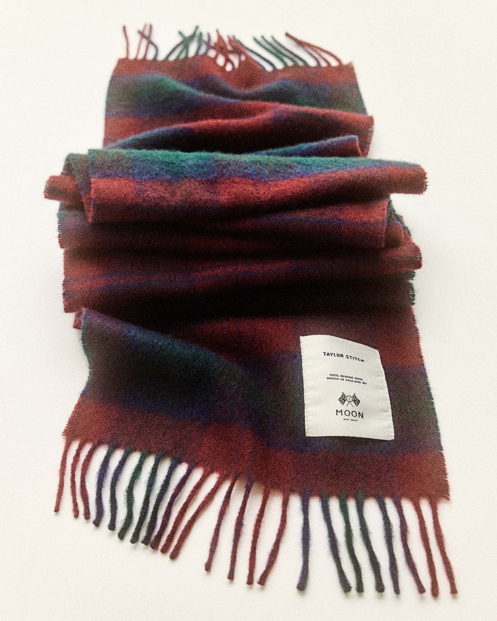 The Fireside Scarf in Currant Plaid - Image 2