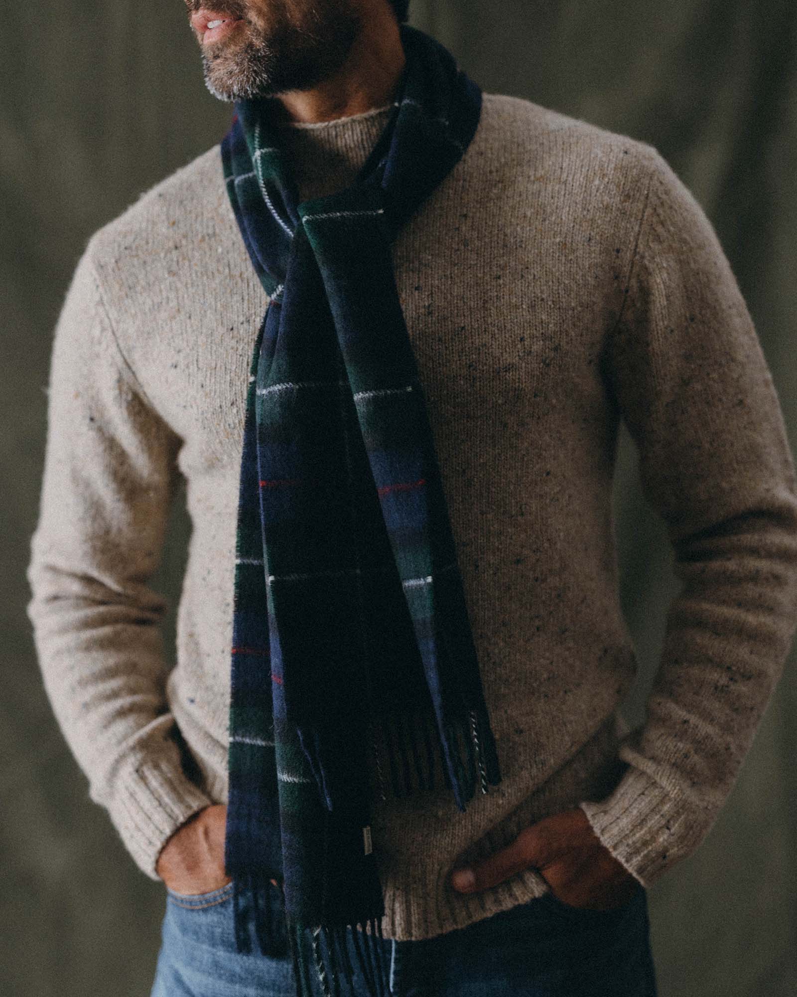 The Fireside Scarf in Highland Navy Plaid - Image 2