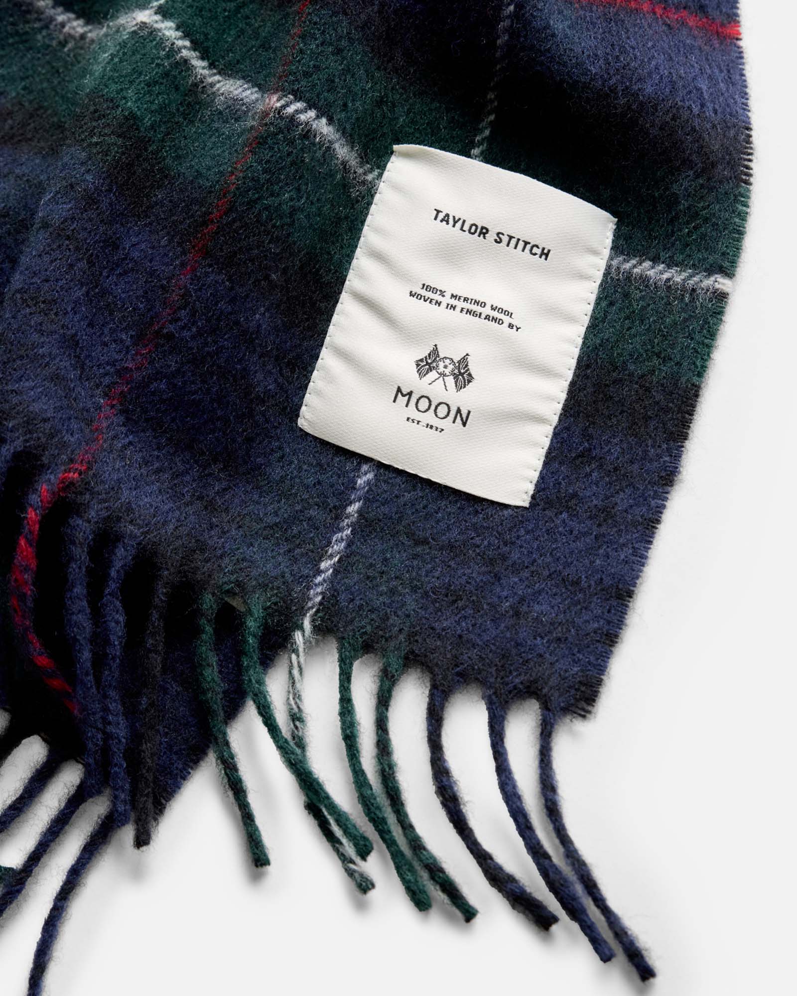 The Fireside Scarf in Highland Navy Plaid - Image 4